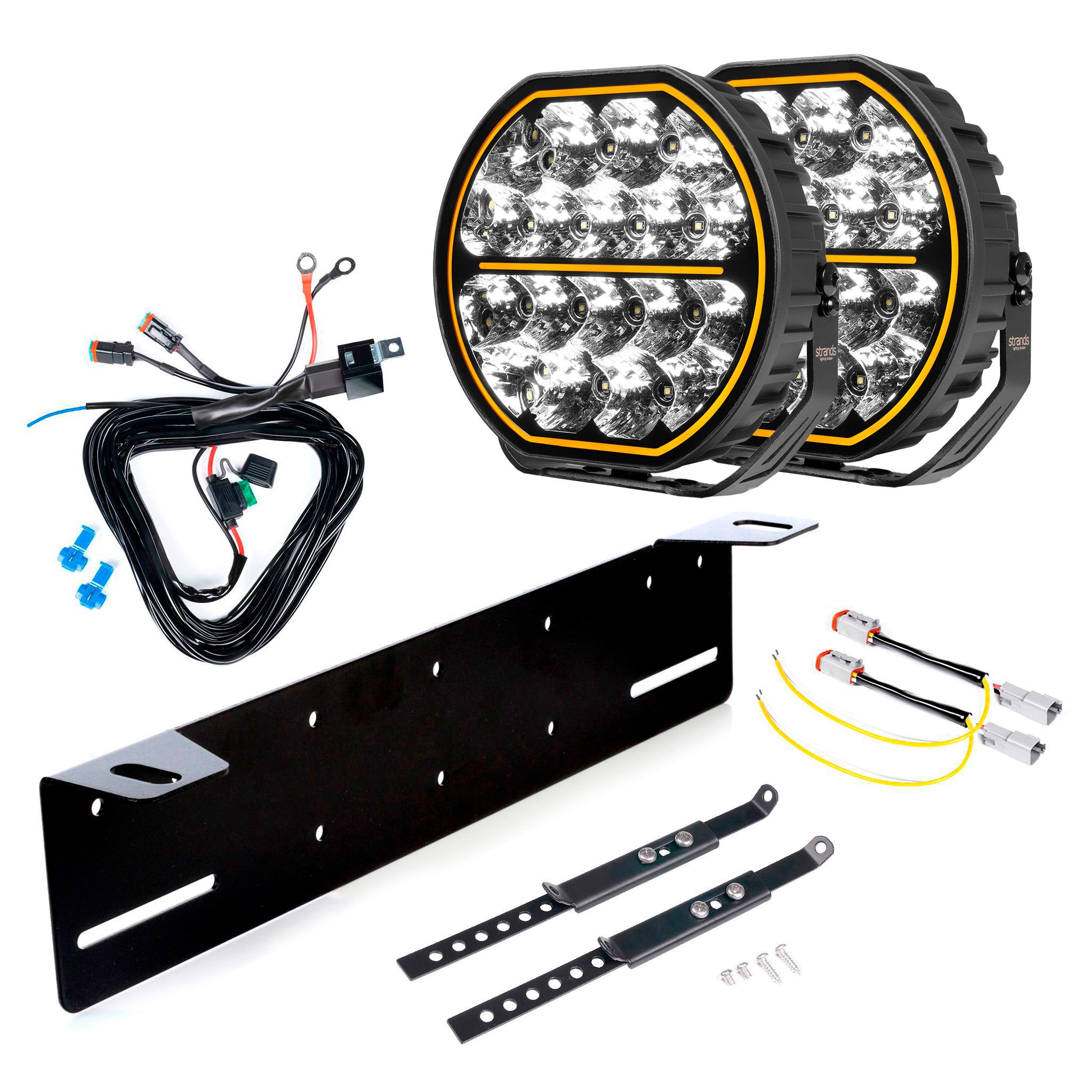 Auxiliary light Strands Big Energy 9 - Round / 22 cm / 126W / Ref. 50, 2 pcs - Complete set afbeelding