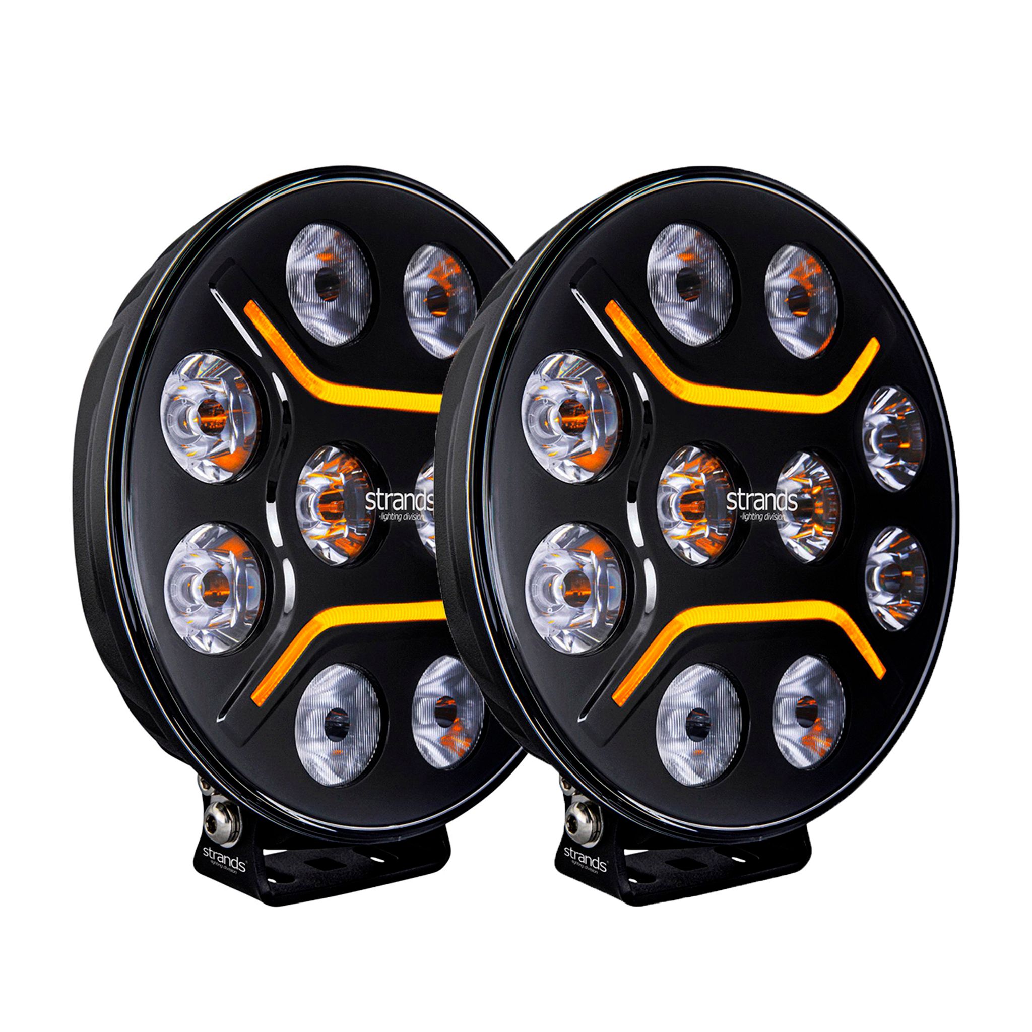 Auxiliary light Strands Dark Knight Intense 9 V2 - Round / 22 cm / 150W / Ref. 45, 2 pieces afbeelding
