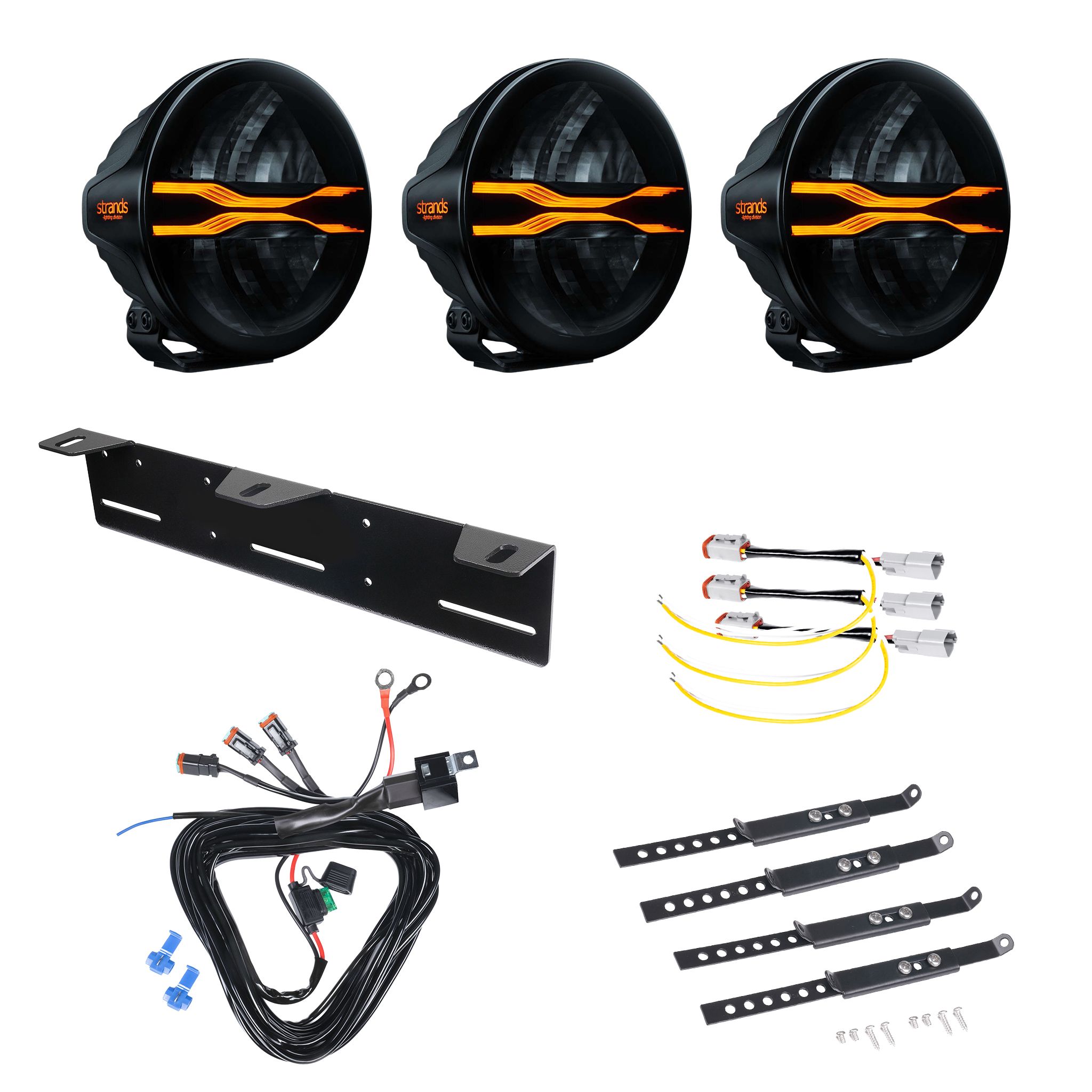 Auxiliary light Strands FOR9T Dragon Drive 7 - Round / 18 cm / 105W / Ref. 20, 3 pcs - Complete set