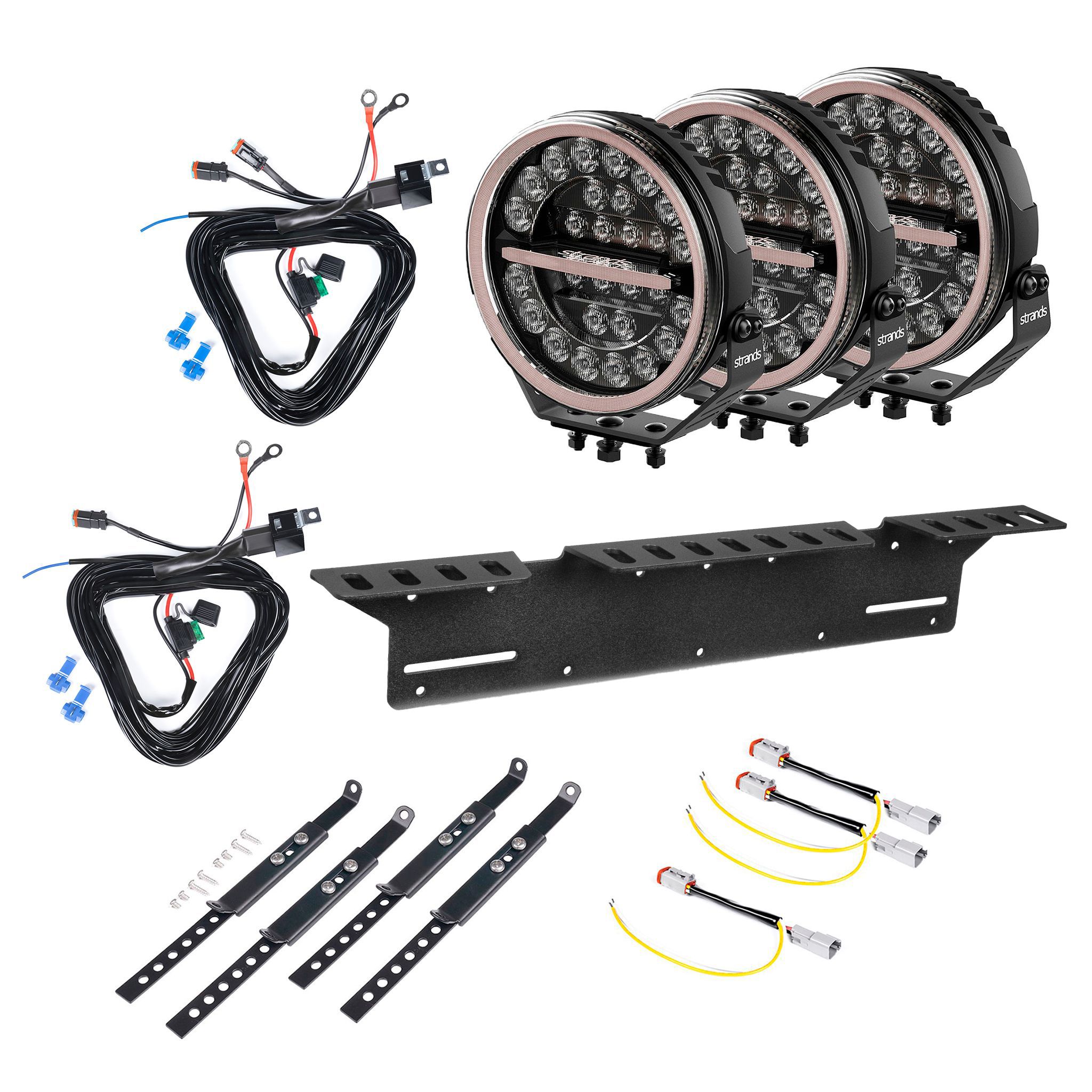 Auxiliary light Strands Firefly 9 - Round / 22 cm / 141W / Ref. 50, 3 pcs - Complete set afbeelding