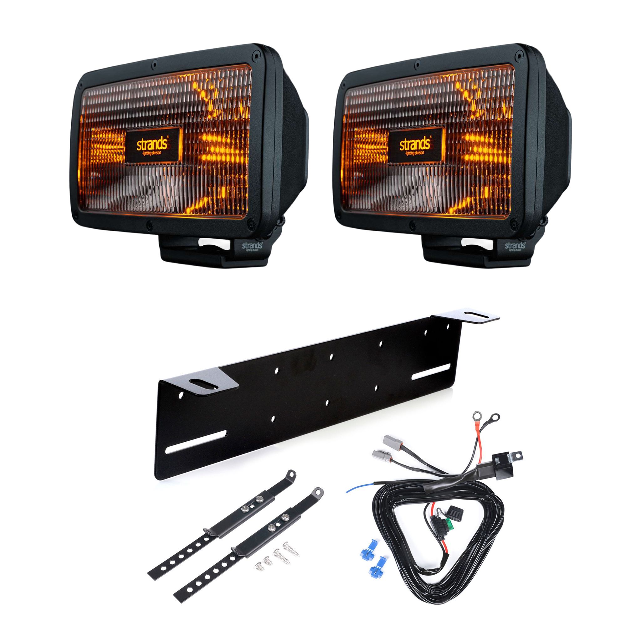 Lisävalo Strands IZE LED OG Rex - Suorakaide / 24 cm / 141W / Ref. 20, 2 kpl - Täydellinen setti