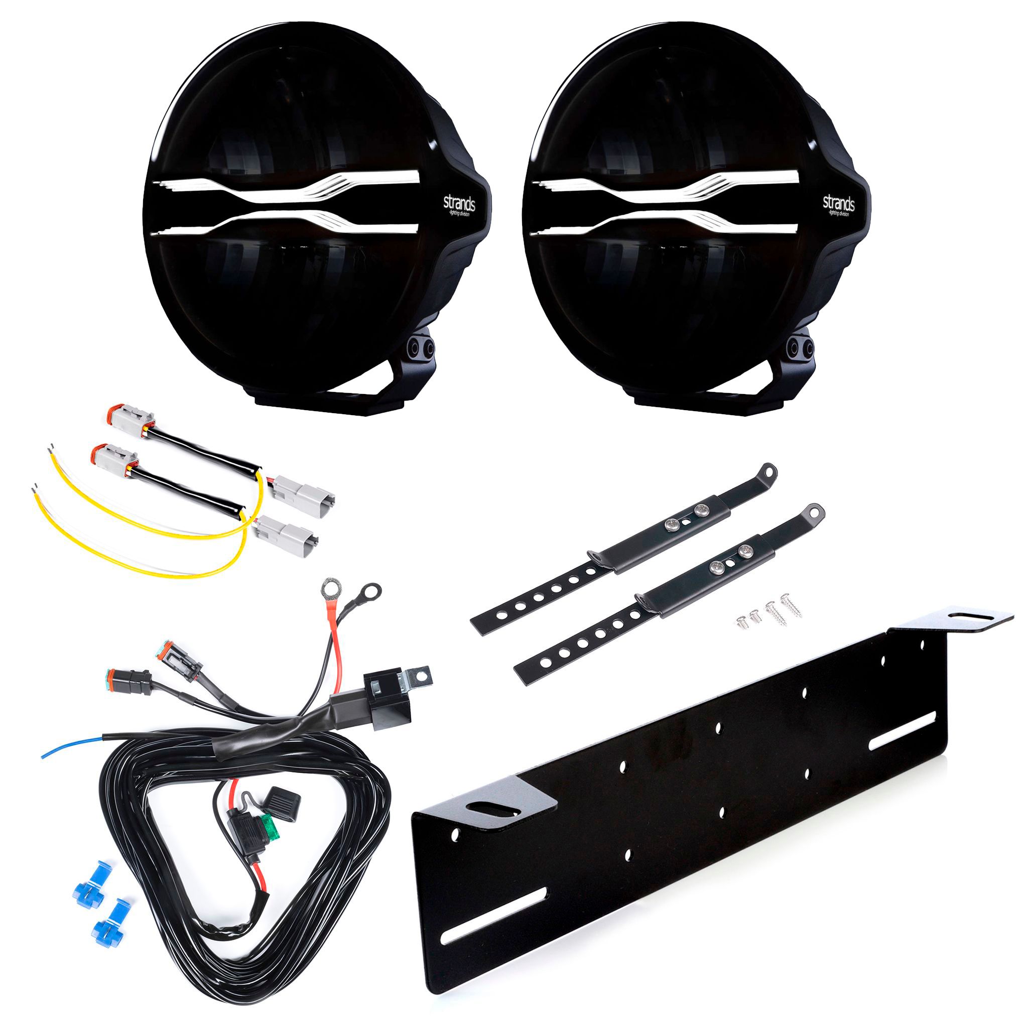 Lisävalo Strands FOR9T Dragon Drive 9 V2 - Pyöreä / 22 cm / 135W / Ref. 20, 2 kpl - Täydellinen setti | Alk. 636,90 €