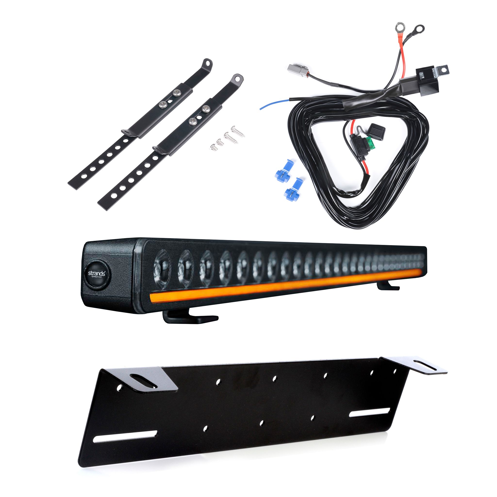 Led bar Strands Nuuk D-Line 30 - Straight / 76 cm / 165W / Ref. 20, 1 pc - Complete set afbeelding