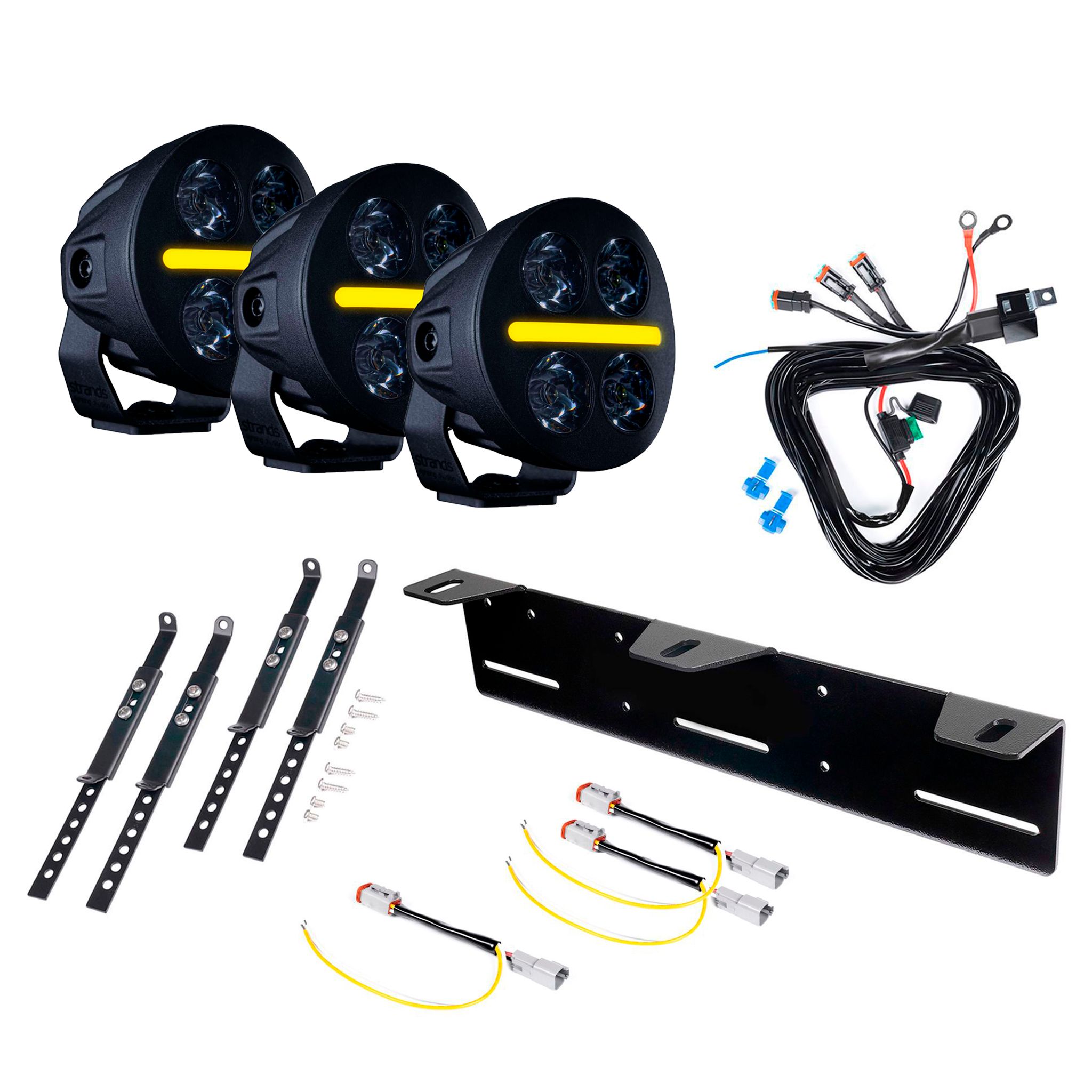 Auxiliary light Strands Nuuk D-Line MC 3 - Round / 8 cm / 39W / Ref. 12.5, 3 pcs - Complete set afbeelding
