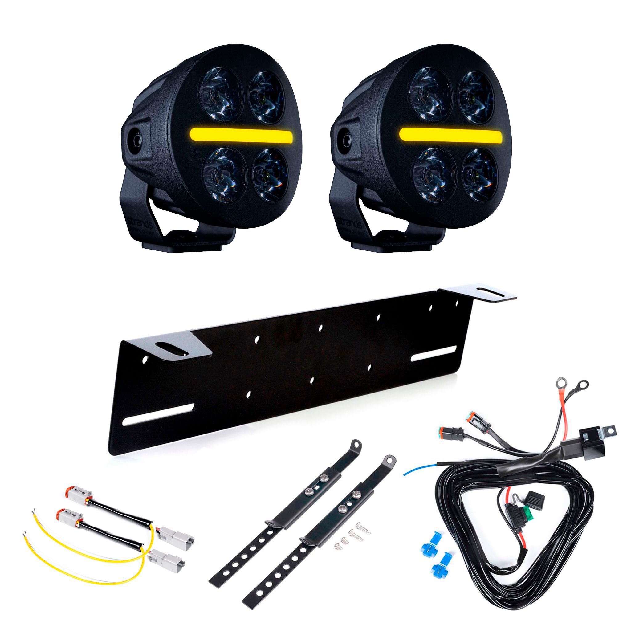 Auxiliary light Strands Nuuk D-Line MC 3 - Round / 8 cm / 39W / Ref. 12.5, 2 pcs - Complete set afbeelding