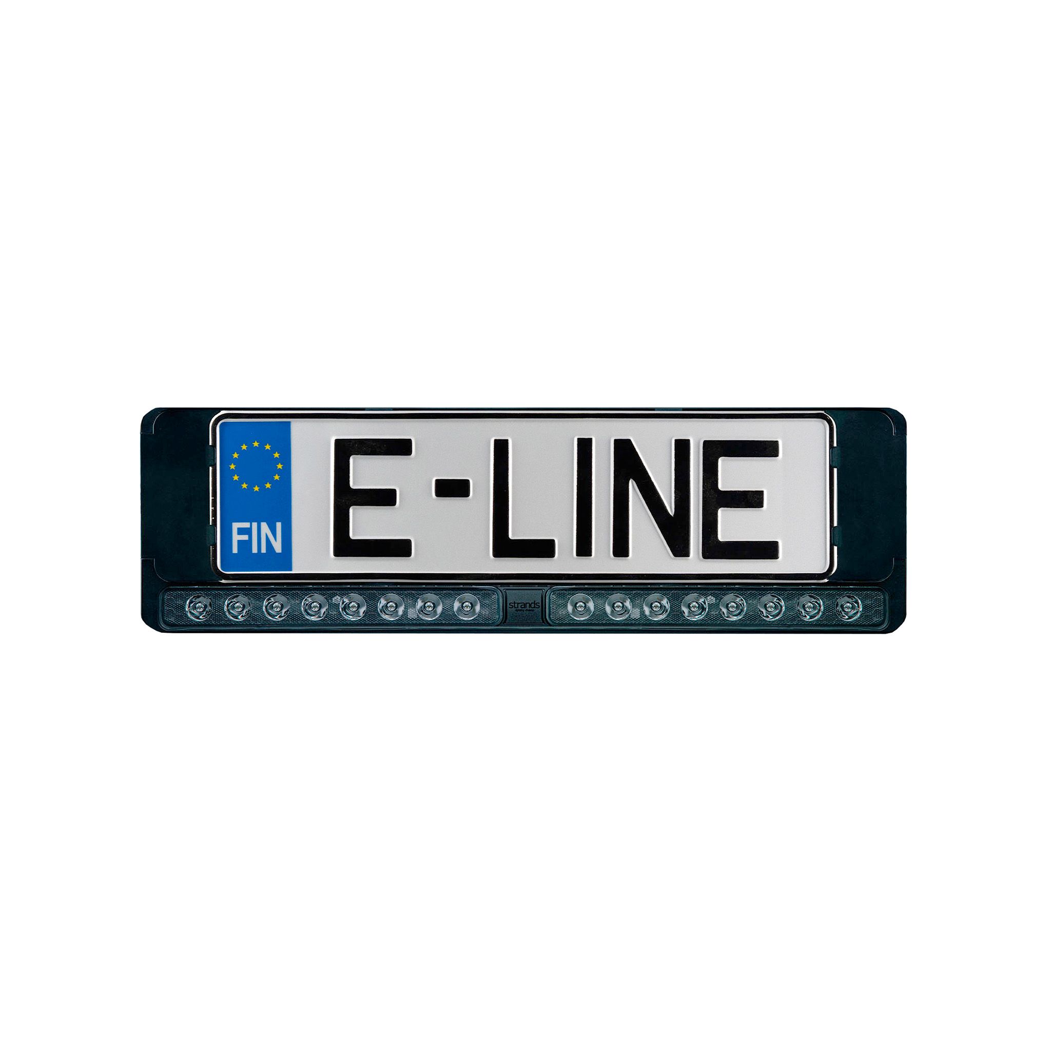 Led bar Strands Nuuk E-Line Duo - Curved / 54 cm / 95W / Ref. 2x20, For Finnish, Danish and Austrian licence plate afbeelding