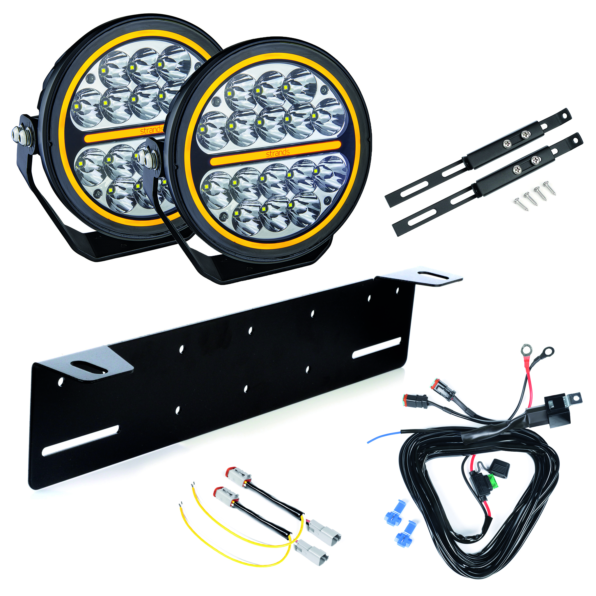 Auxiliary light Strands Siberia Night Ranger 7 SPOT - Round / 18 cm / 80W, 2 pcs - Complete package afbeelding