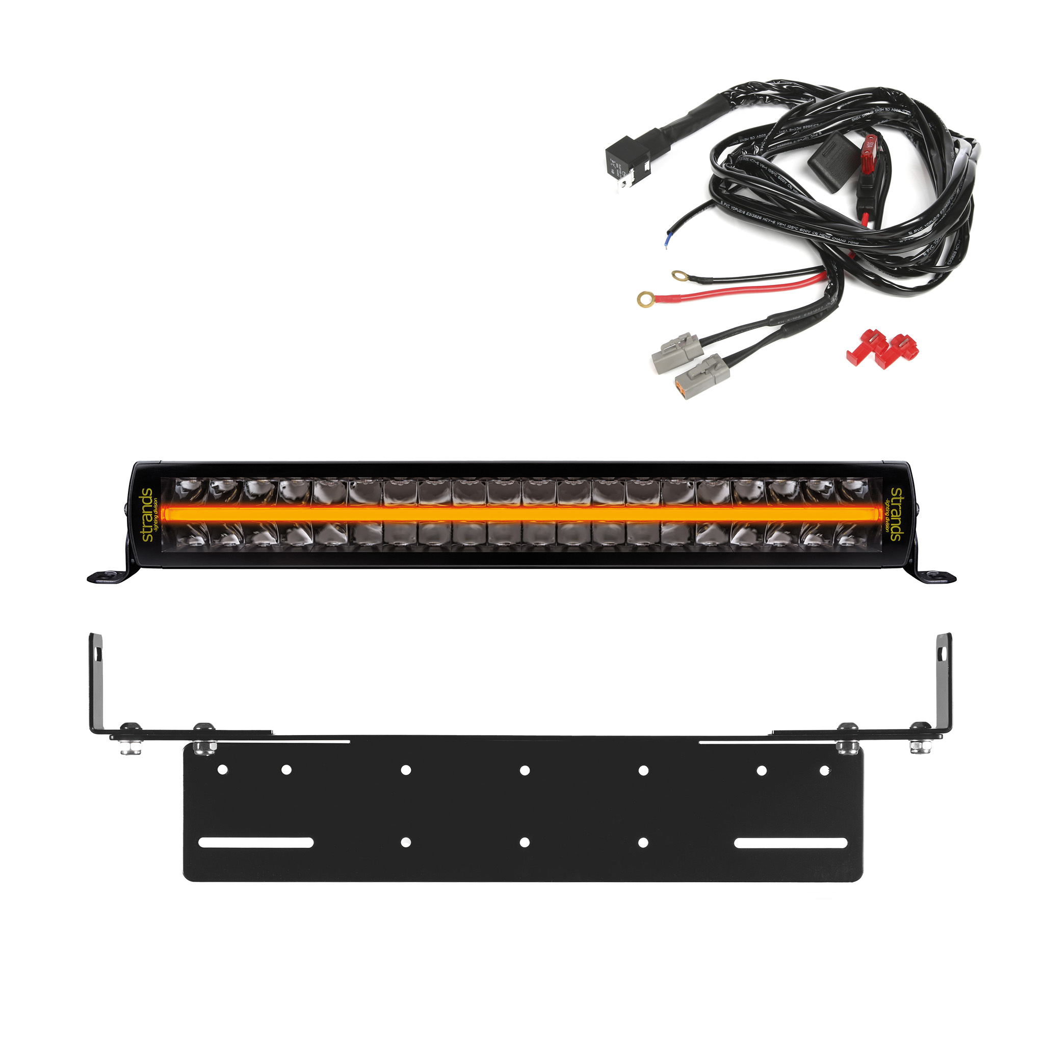 Extraljus Strands Siberia Outlaw 22 - Straight / 56 cm / 400W, 1 st - Komplett paket med infälld montering