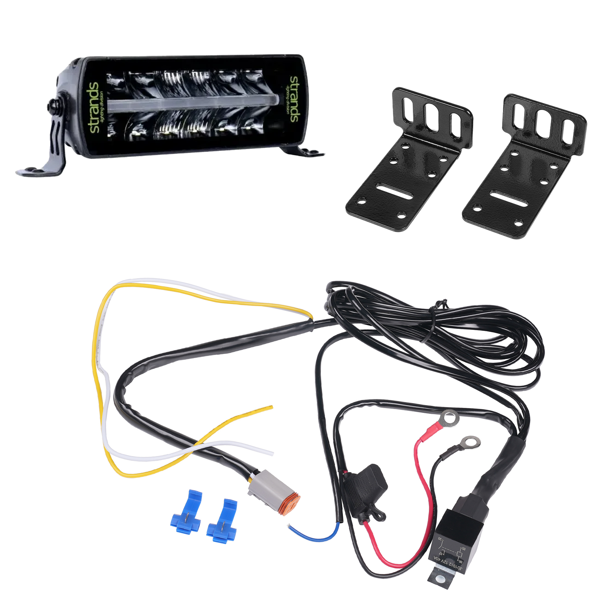Led bar Strands Siberia Outlaw UDX 8 - Straight / 20 cm / 32W, 1 pc - Complete package afbeelding 1