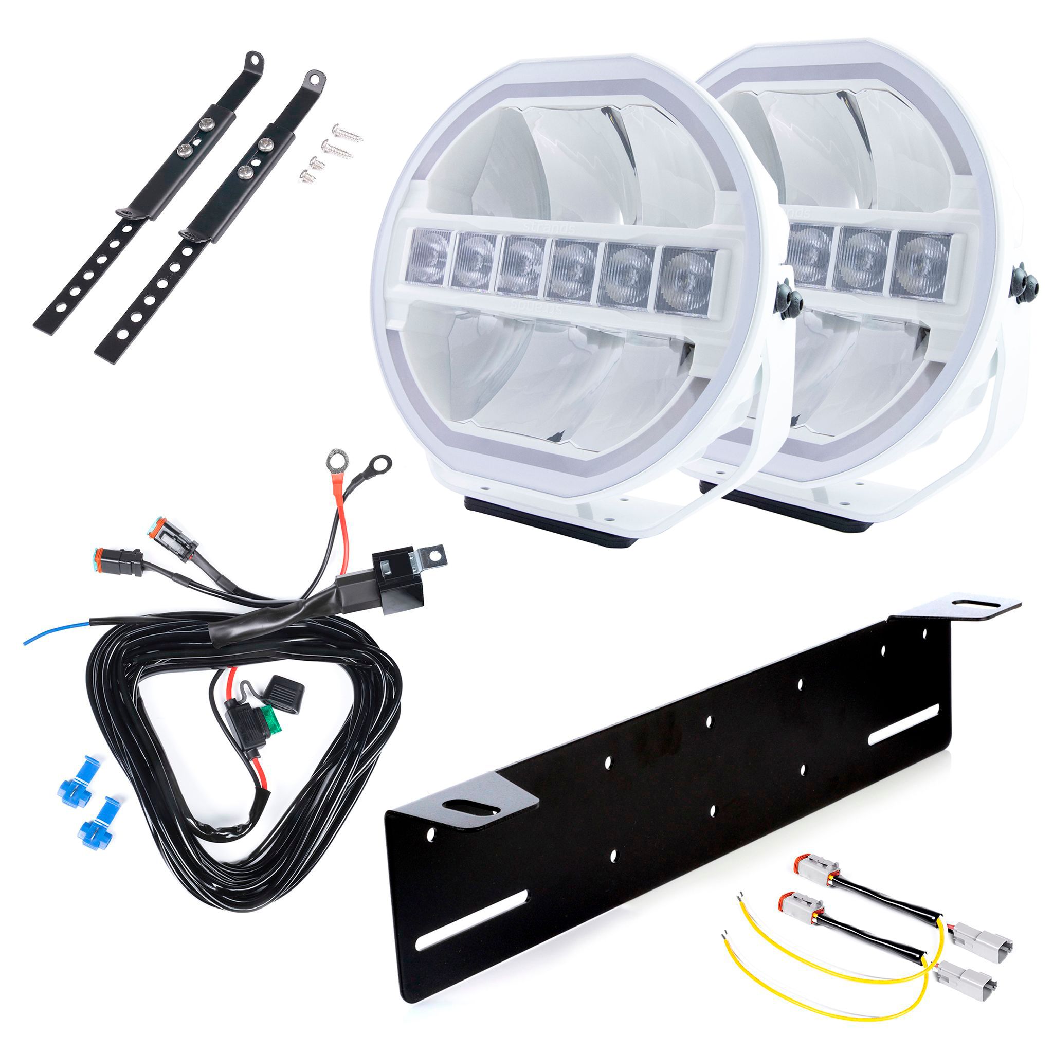 Auxiliary light Strands Siberia Skylord White 9 - Round / 23 cm / 144W / Ref. 25, 2 pcs - Complete set afbeelding