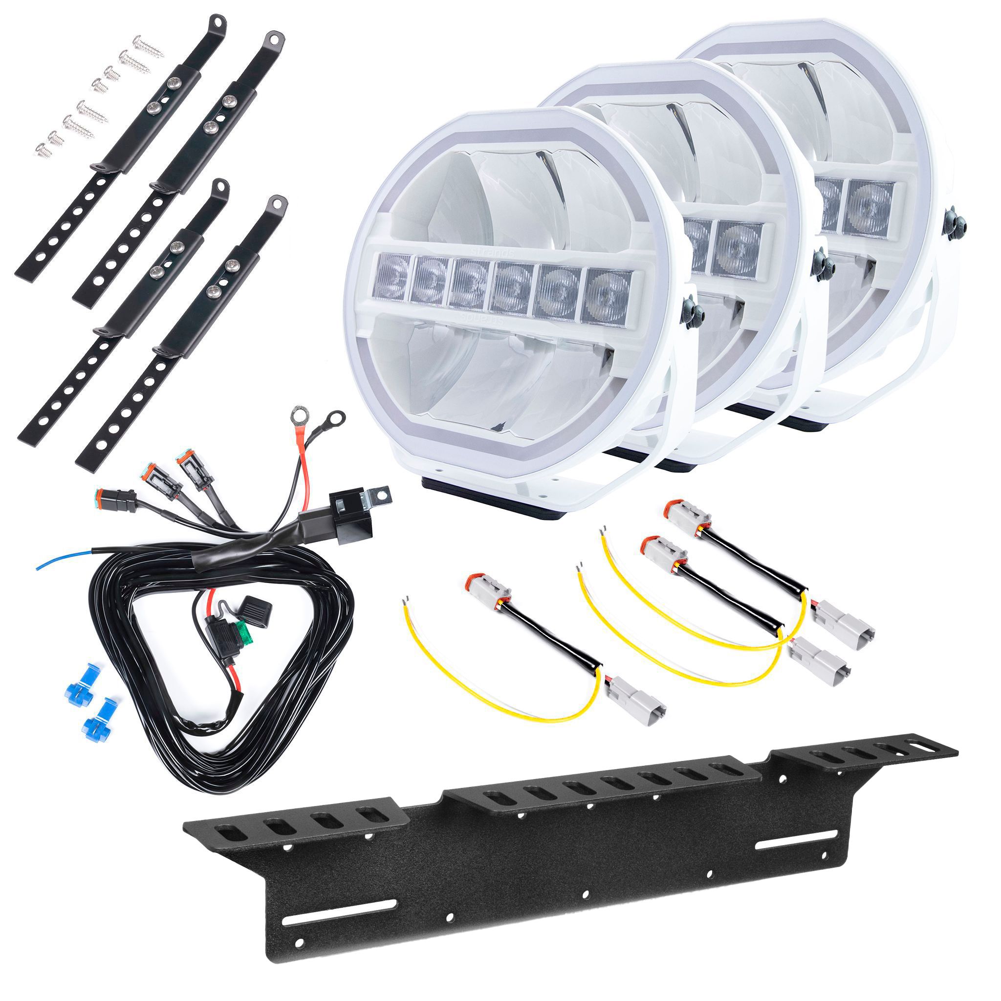 Auxiliary light Strands Siberia Skylord White 9 - Round / 23 cm / 144W / Ref. 25, 3 pcs - Complete set afbeelding