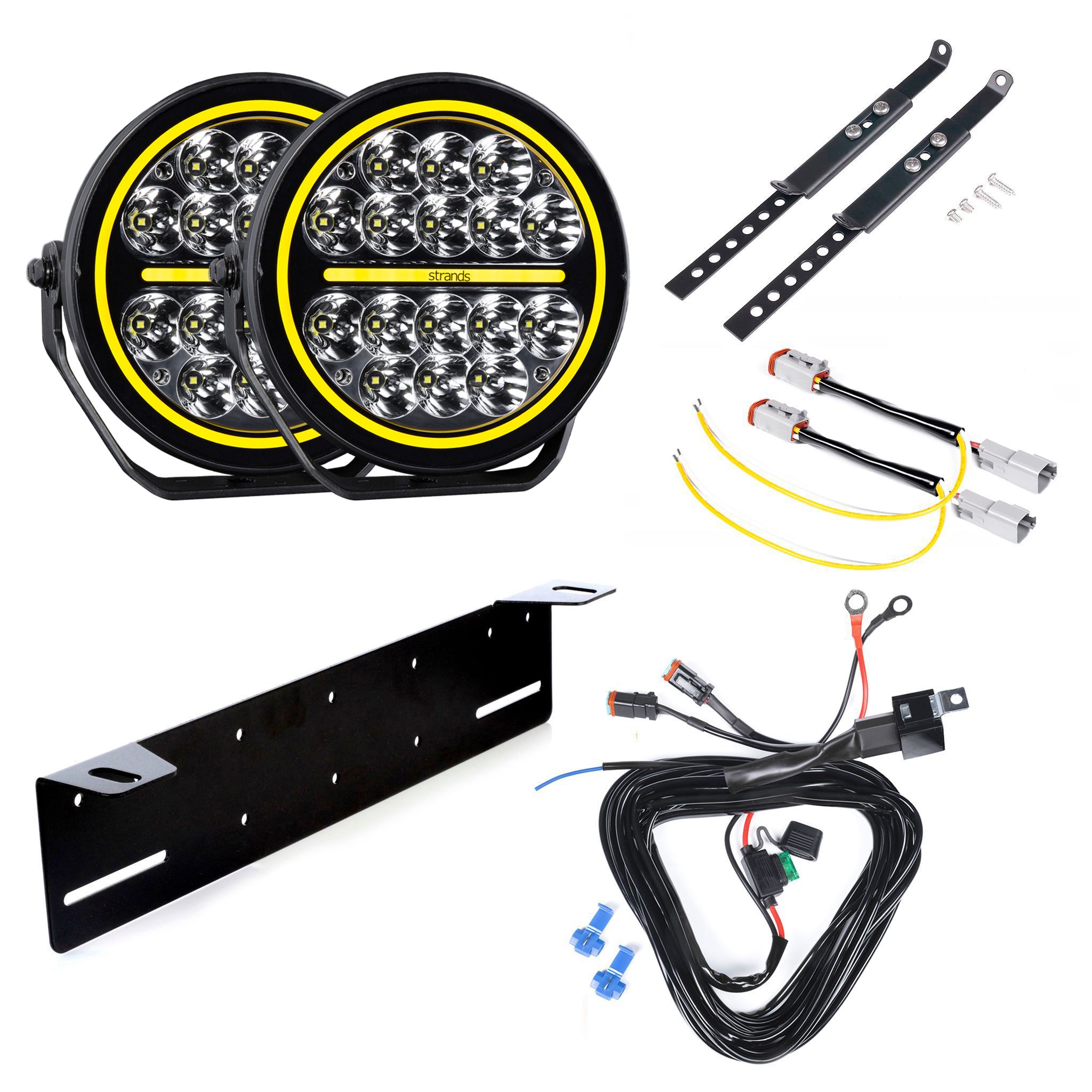 Auxiliary light Strands Siberia XP 7 - Round / 18 cm / 77W / Ref. 20, 2 pcs - Complete set afbeelding