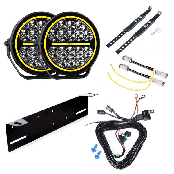 Auxiliary light STRANDS Siberia XP 7 - Round / 18 cm / 77W / Ref. 20, 2 pcs - Complete set afbeelding 1