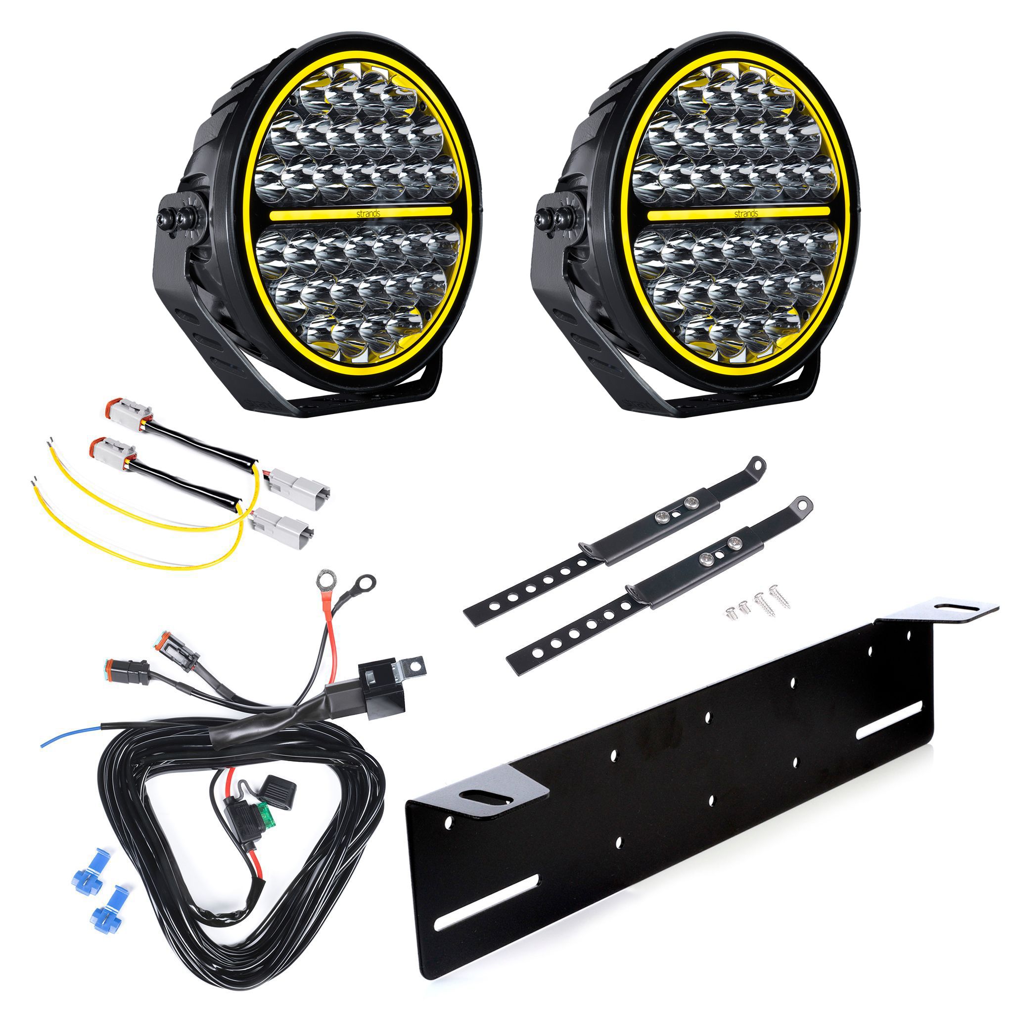 Auxiliary light Strands Siberia XP 9 - Round / 23 cm / 144W / Ref. 20, 2 pcs - Complete set afbeelding