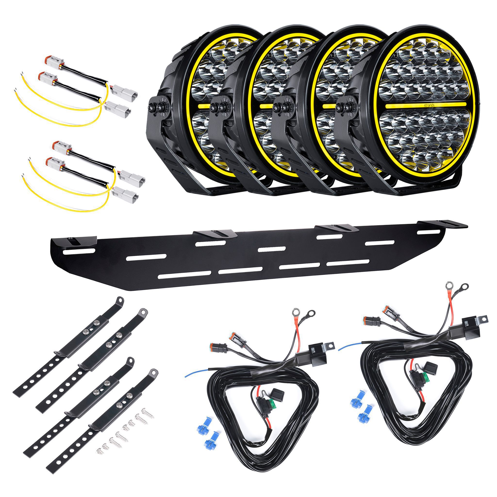 Auxiliary light Strands Siberia XP 9 - Round / 23 cm / 144W / Ref. 20, 4 pcs - Complete set afbeelding