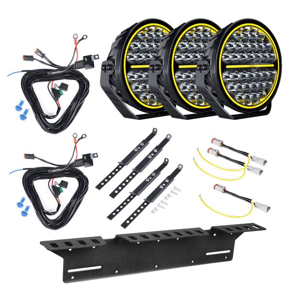 Auxiliary light Strands Siberia XP 9 - Round / 23 cm / 144W / Ref. 20, 3 pcs - Complete set afbeelding 1