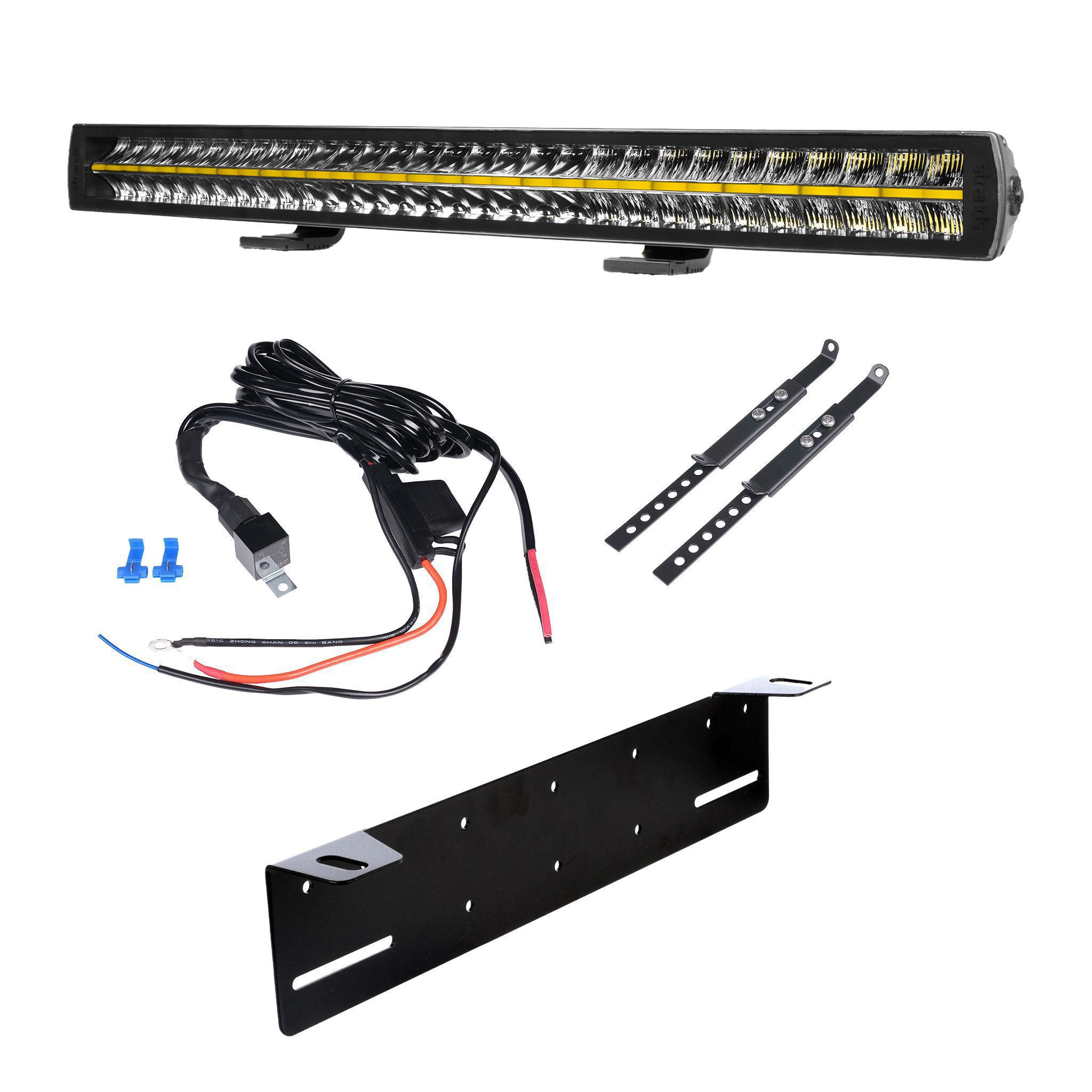 Led bar Strands Siberia XP DRC 32 - Curved / 82 cm / 242W / Off-road, 1 pc - Complete set afbeelding