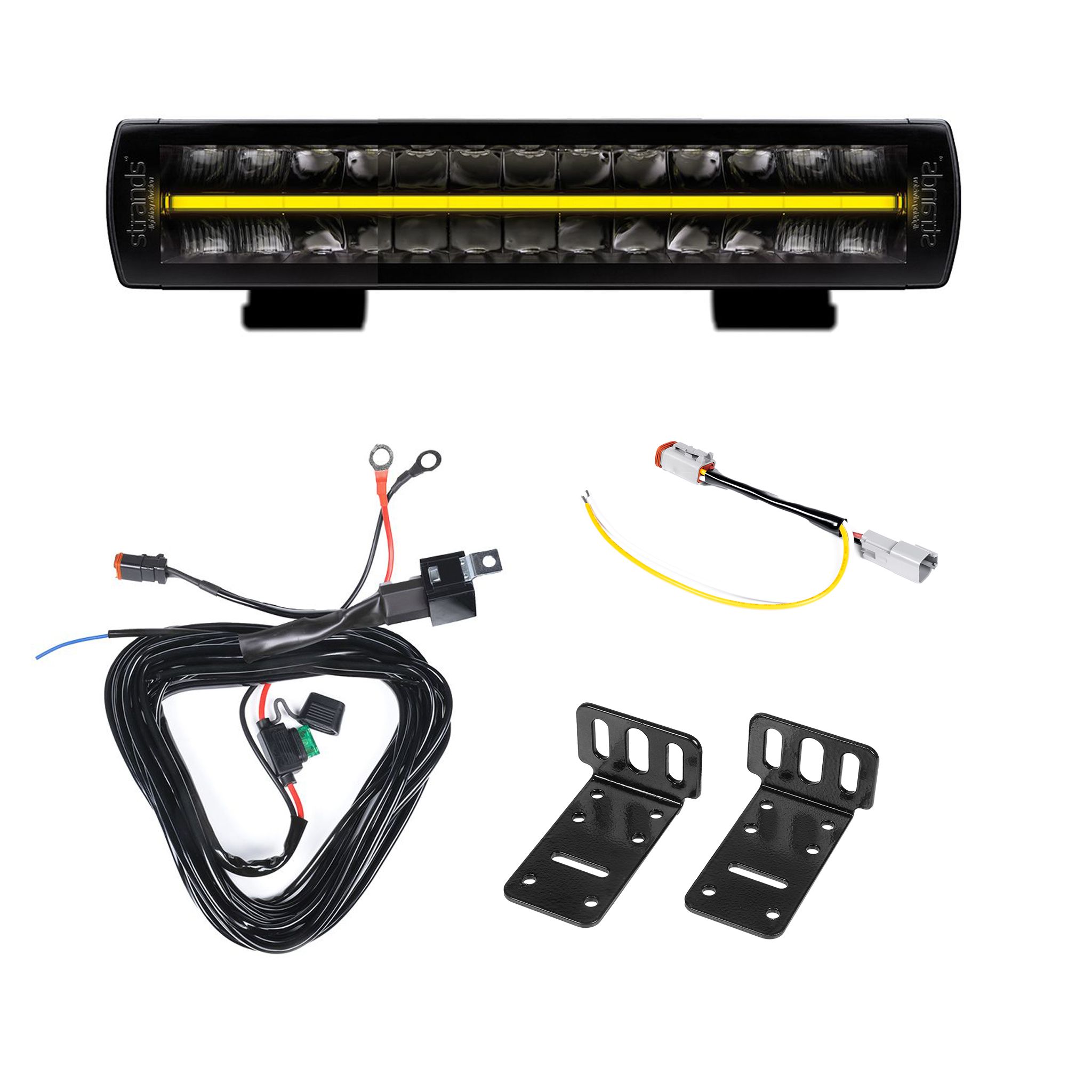 Led bar Strands Siberia XP DR 12 - Straight / 31 cm / 84W / Ref. 20, 1 pc - Complet set afbeelding