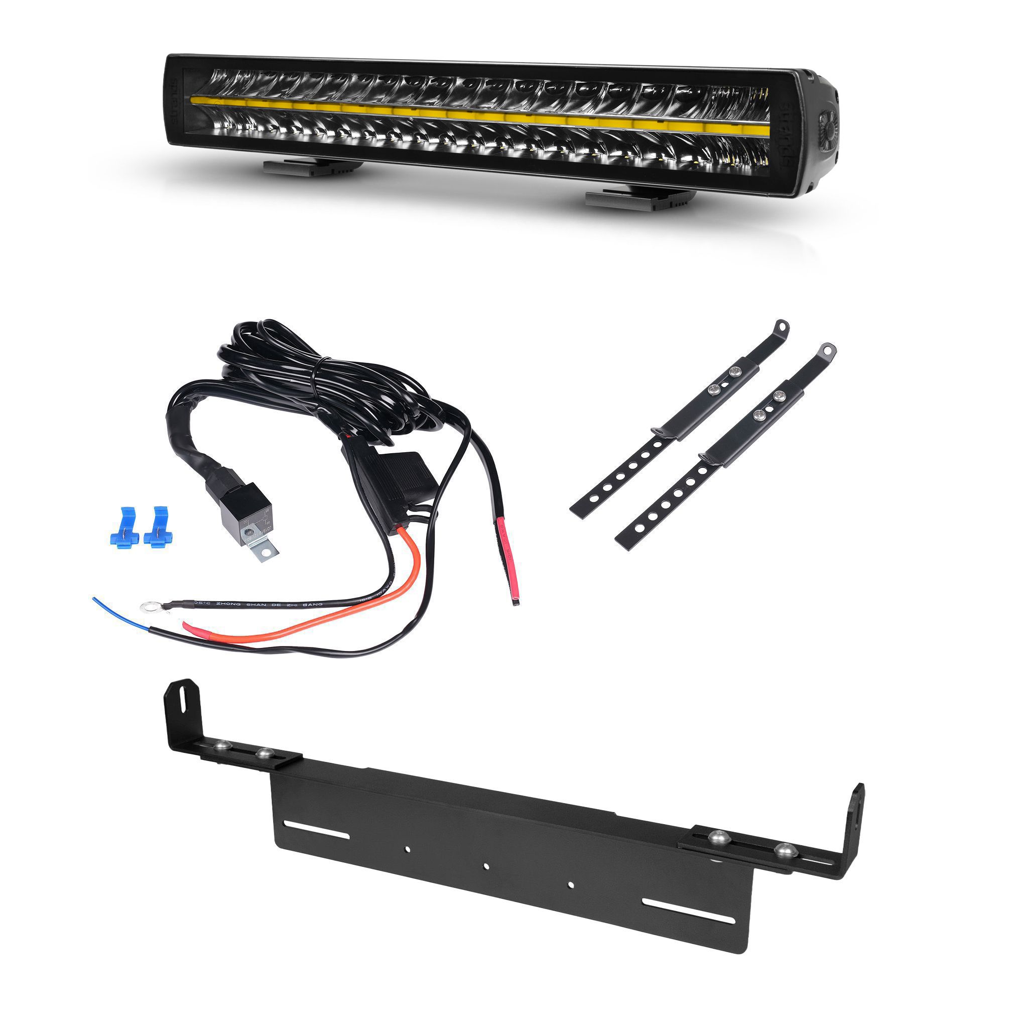 Led bar Strands Siberia XP DR 22 - Straight / 56 cm / 184W / Ref. 20, 1 pc - Complete set with adjustable holder afbeelding