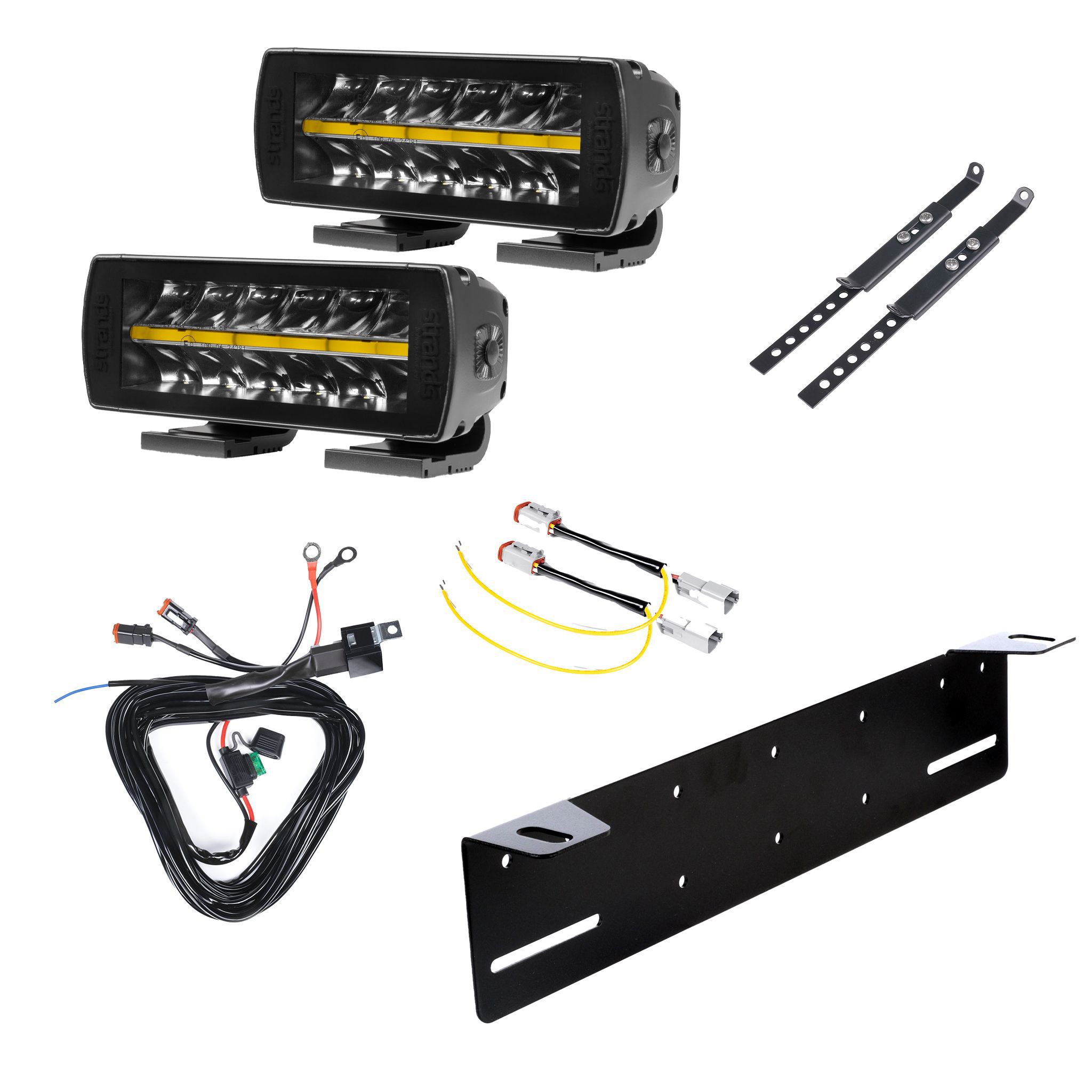 Led bar Strands Siberia XP DR 8 - Straight / 20 cm / 55W / Ref. 20, 2 pcs - Complete set afbeelding