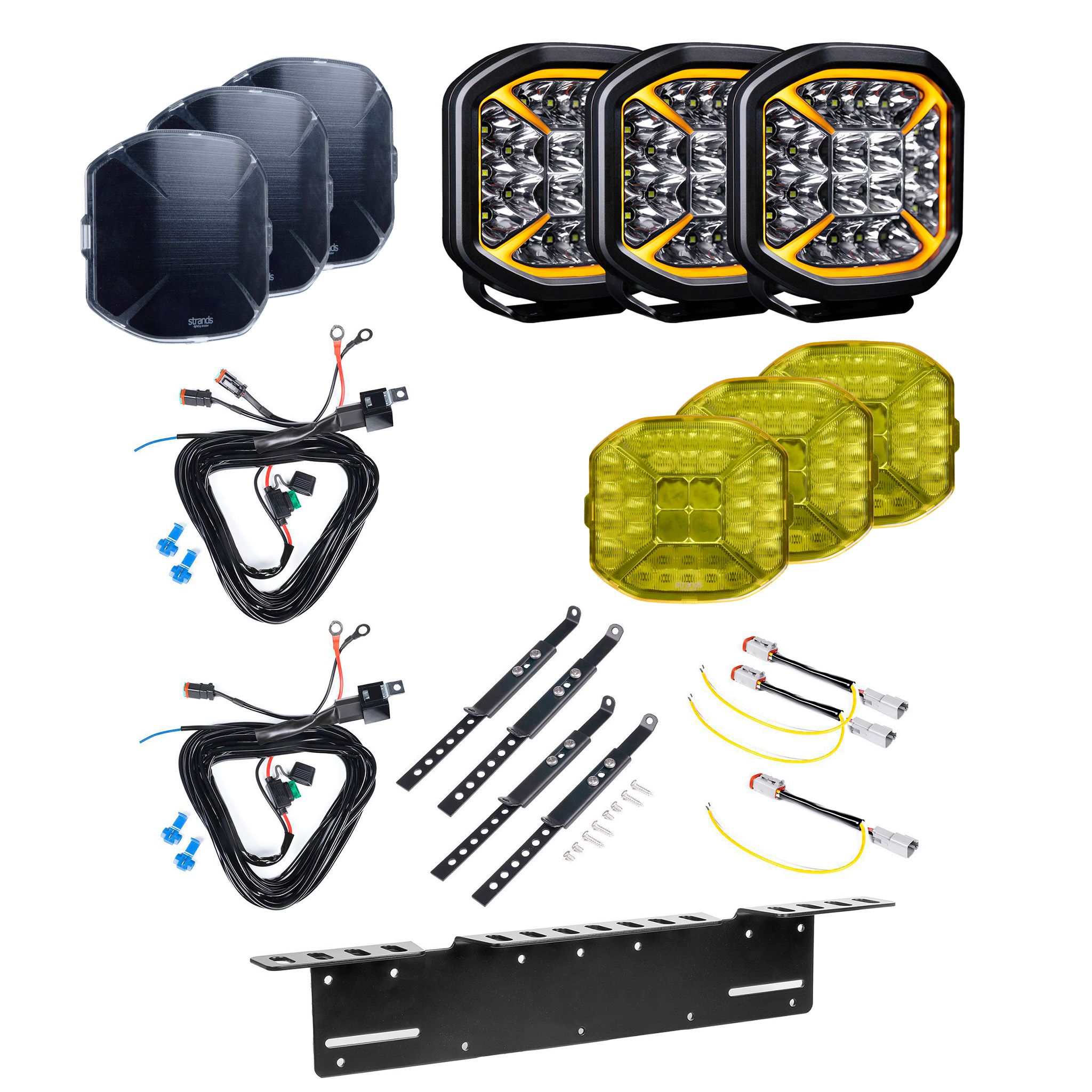 Auxiliary light Strands Siberia X 7 - Round / 18 cm / 96W / Ref. 20, 3 pcs - Complete set afbeelding