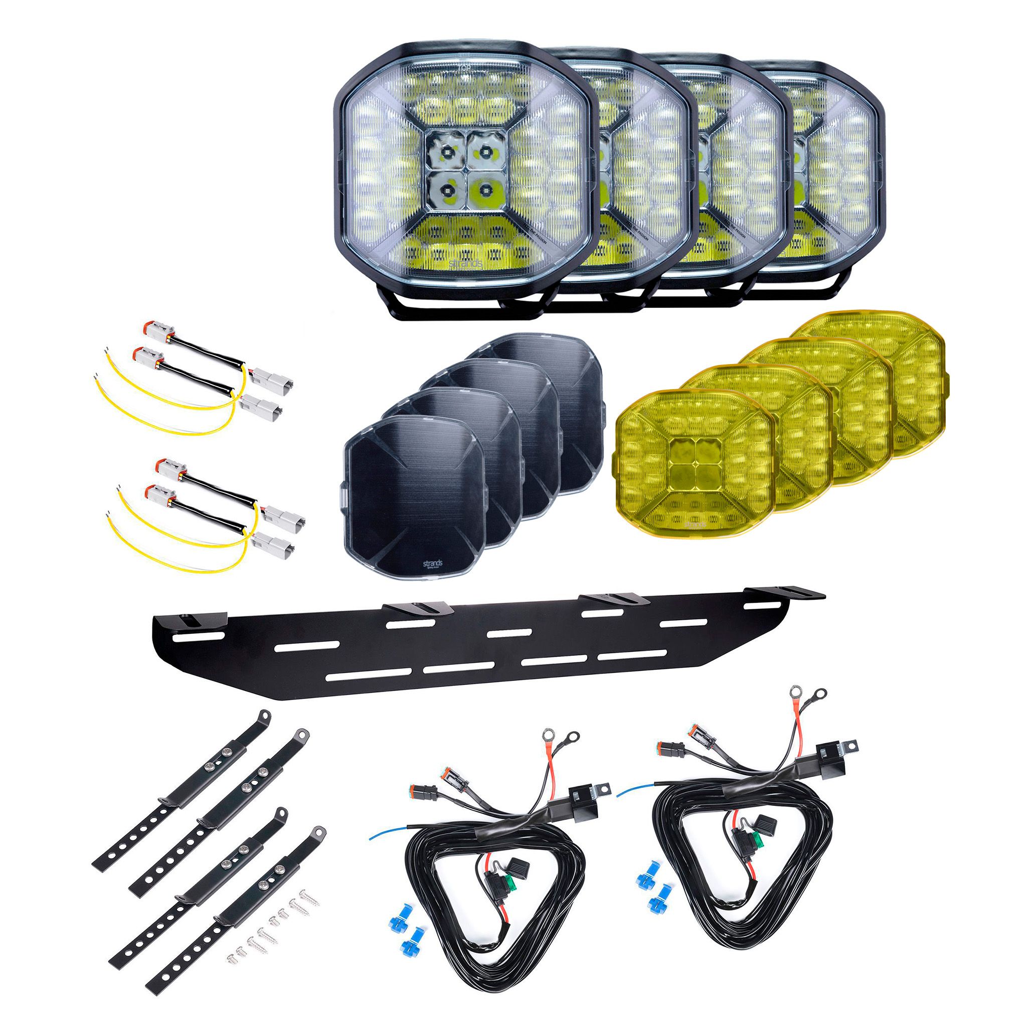 Auxiliary light Strands Siberia X 9 - Round / 23 cm / 164W / Ref. 20, 4 pcs - Complete set afbeelding