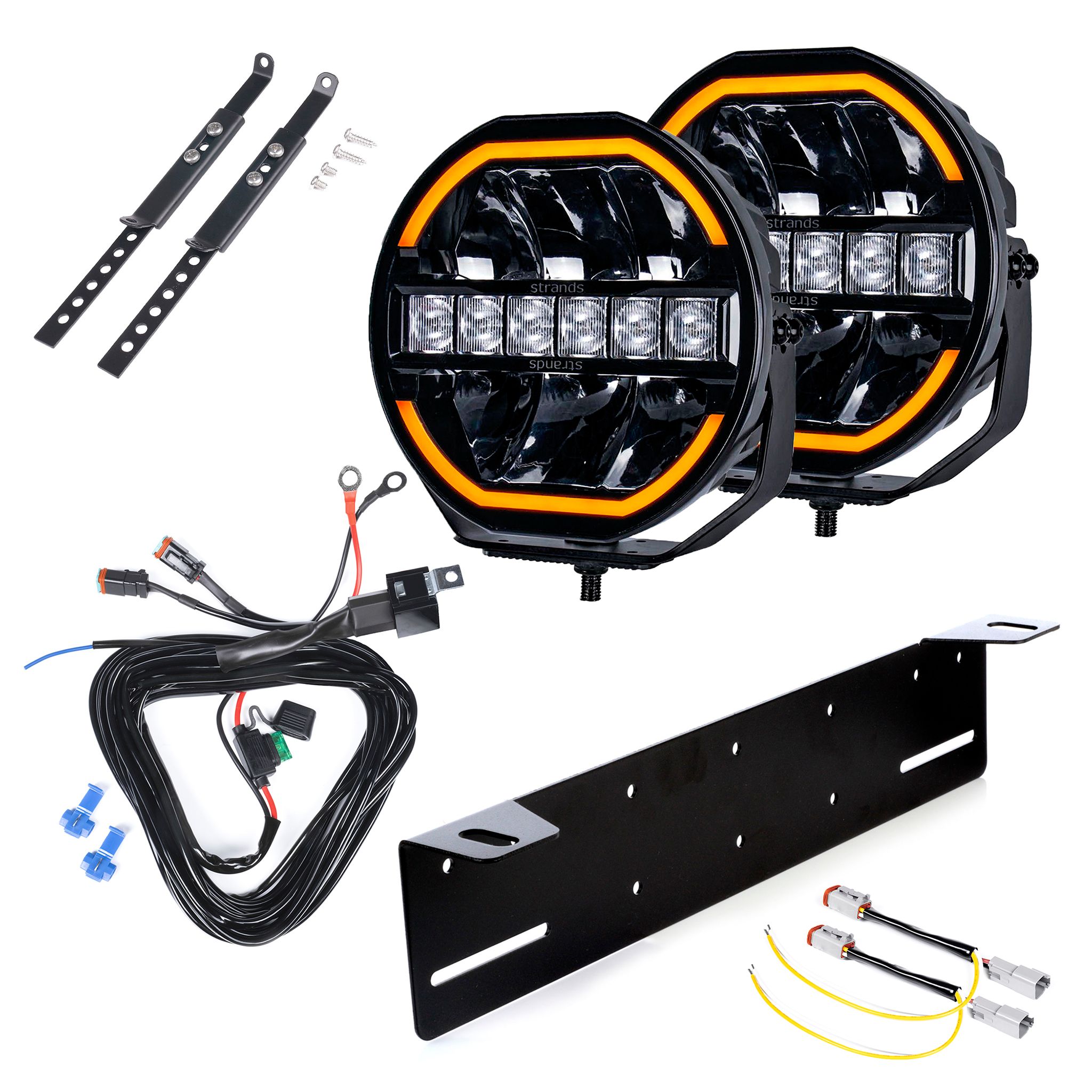 Auxiliary light Strands Siberia Skylord 9 - Round / 23 cm / 144W / Ref. 25, 2 pcs - Complete set afbeelding