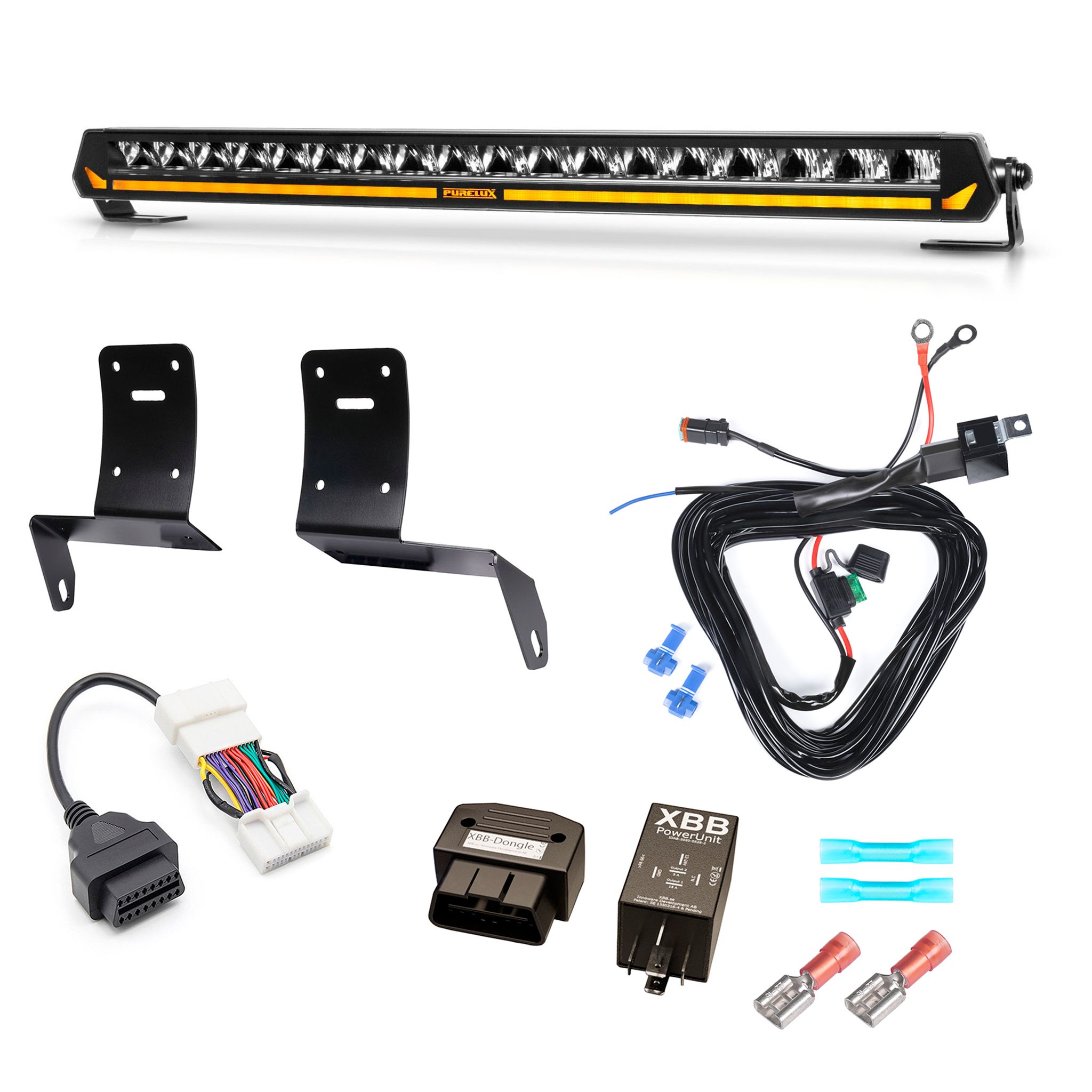 Additional light kit Tesla Model 3 (2019 - ), Purelux Panther Aero C540 set (Curved) afbeelding