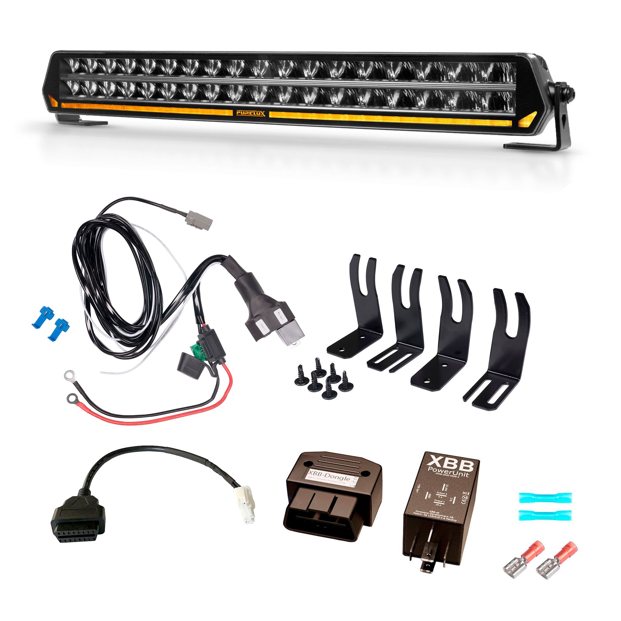 Additional light set Tesla Model X (2012 - ), Purelux Panther C540 set (2021->) (Curved) afbeelding