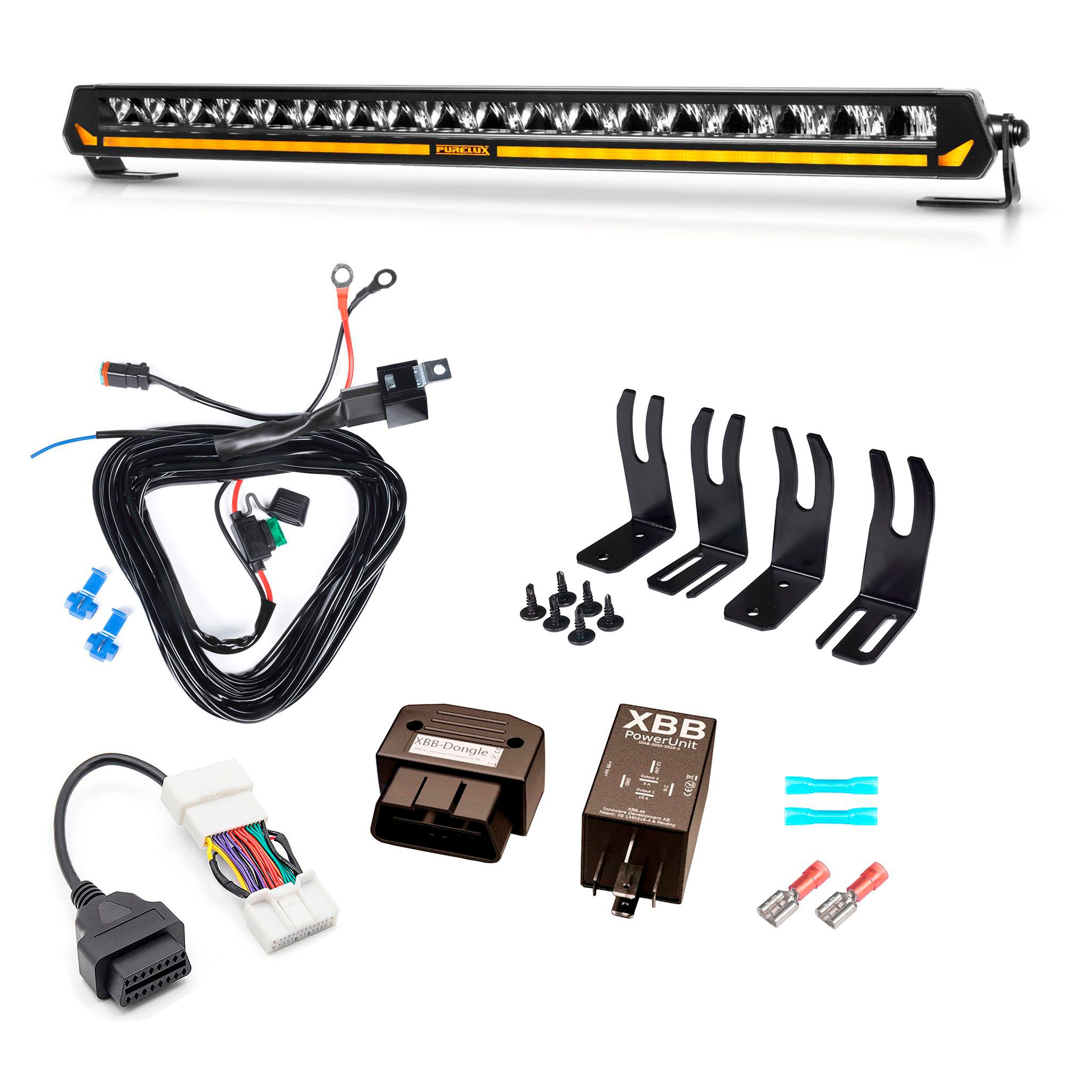Auxiliary light set Tesla Model Y (2019 - ), Purelux Panther Aero C540 Set afbeelding