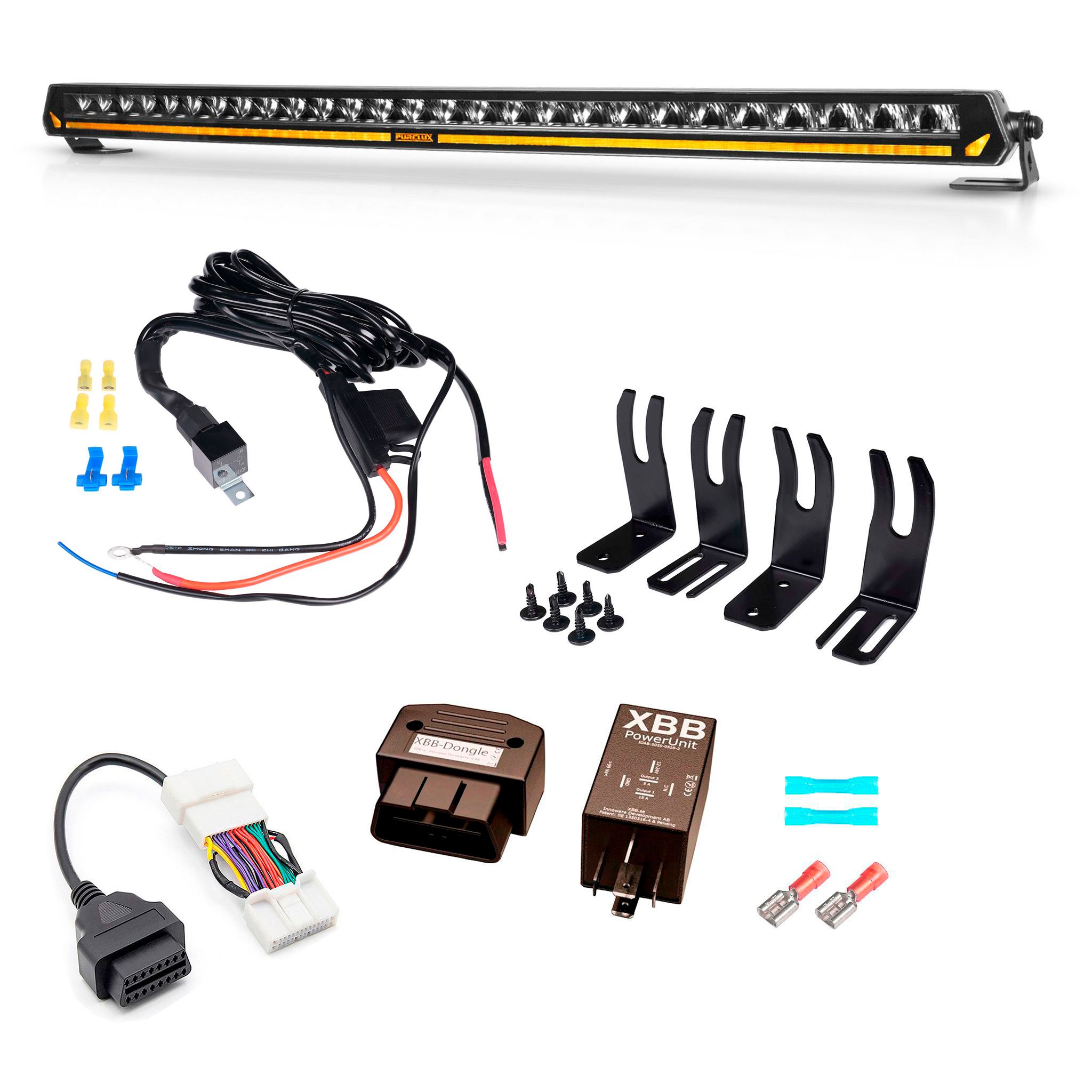 Lisävalosetti Tesla Model Y, Purelux Panther Aero C800 -setti