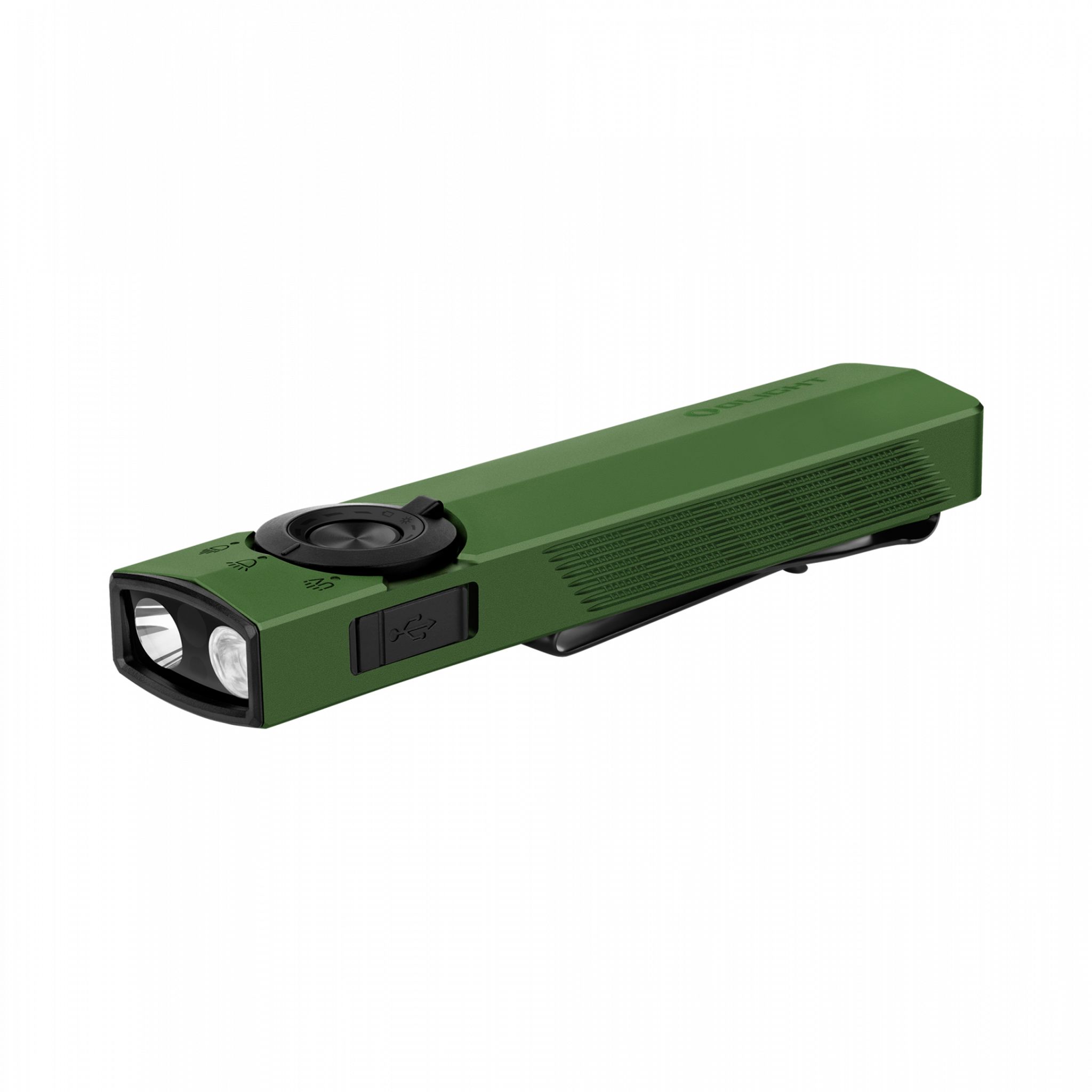 Flashlight Olight ArkPro - 1500 lm / 124 mm / Rechargeable, Green afbeelding