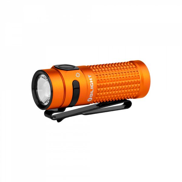 Ficklampa Olight Baton 4 - 1300 lm / 63 mm / Laddbar, Orange
