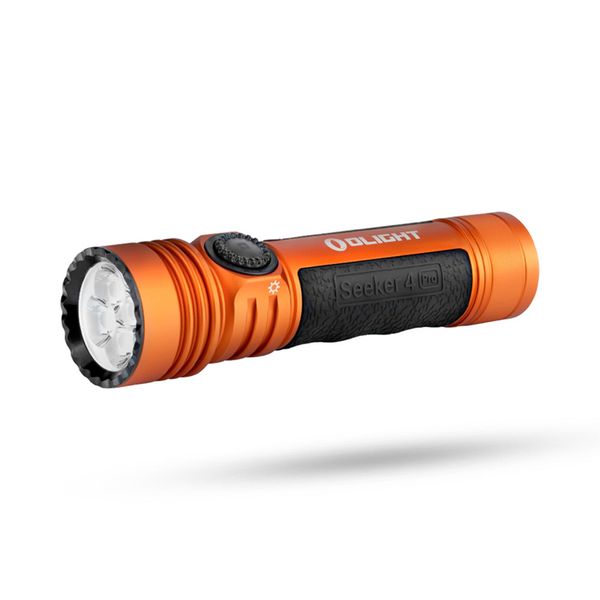 Ficklampa Olight Seeker 4 Pro - 4600 lm / 133 mm / Laddbar, Orange