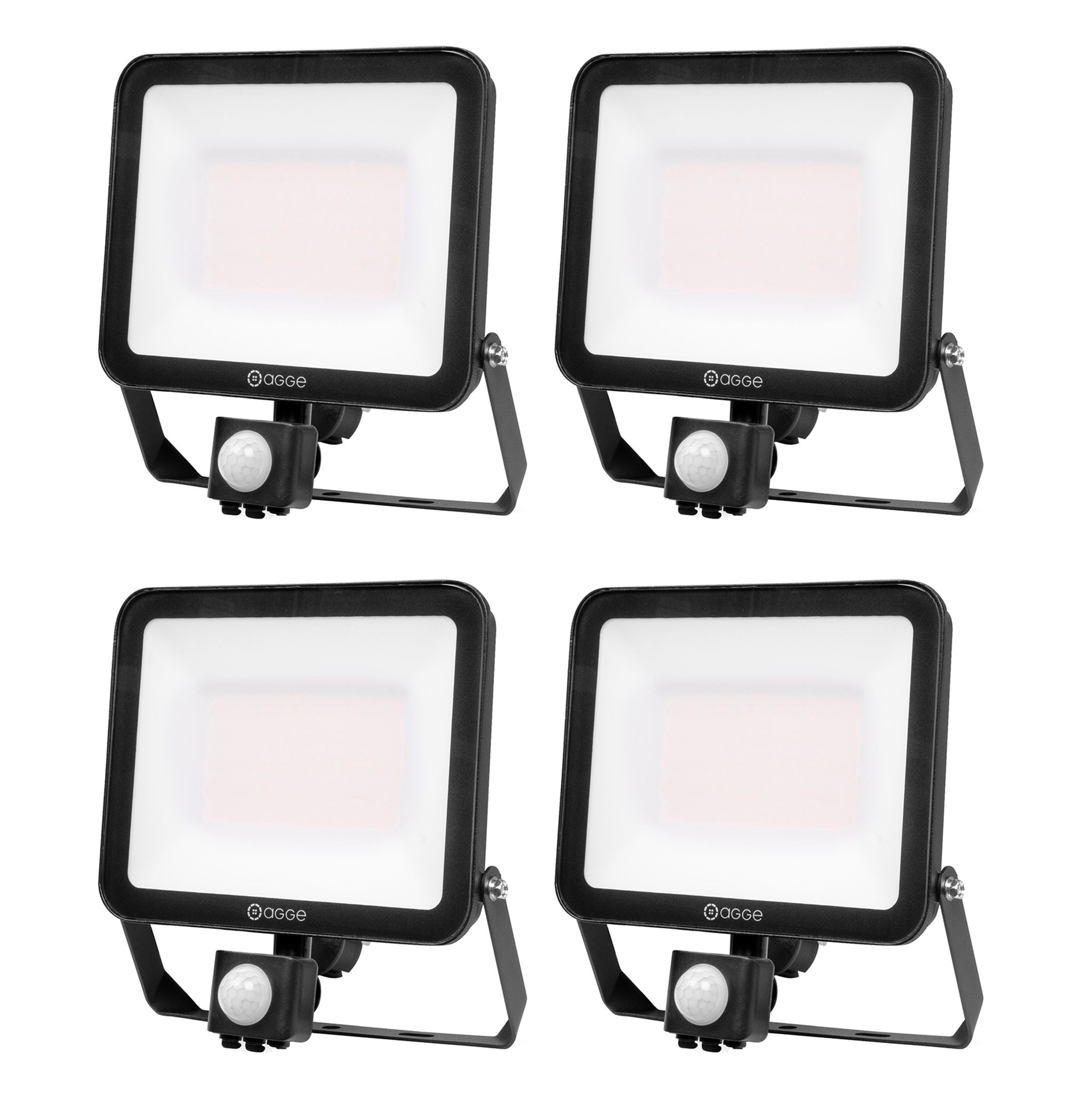 Valonheitin / Työvalo AGGE Floodlight 3-in-1 - 50W / 3000-6500K / Liiketunnistin, 4 kpl