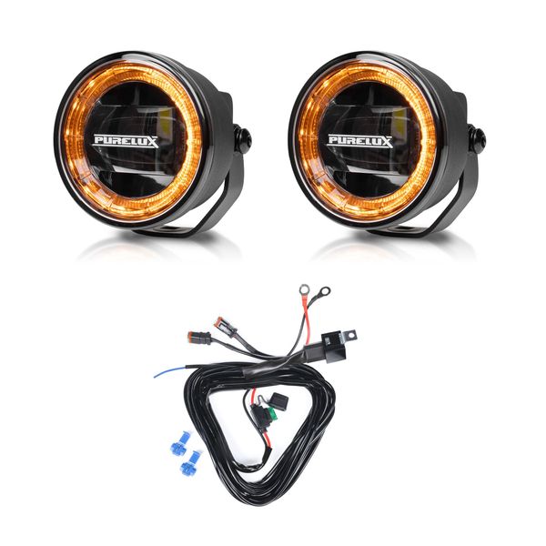 Dimljus PURELUX F330 - 9 cm / 30W, 2 st + Reläkabelsats