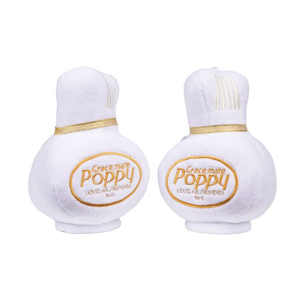 Plyschdekoration Grace Mate Poppy Pluche Bottle, Vit