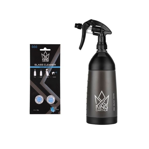 Lasinpesuaine King Carthur Glass Cleaner Tablet, 2 kpl, Pesuainetabletit + Sumutinpullo