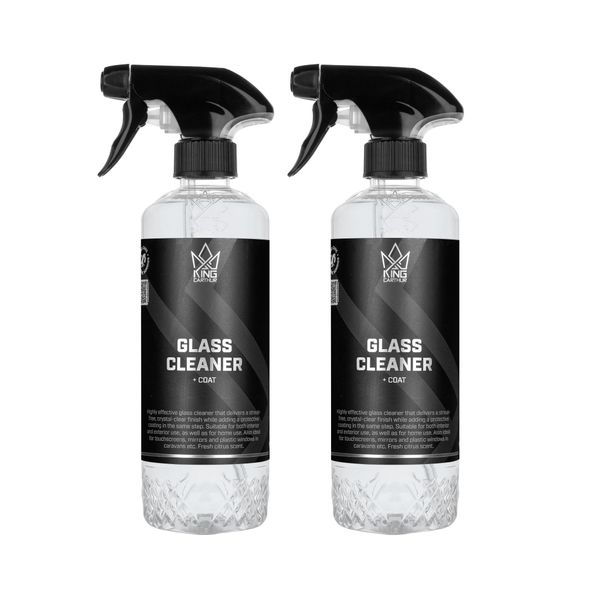 Lasinpesuaine King Carthur Glass Cleaner + Coat, 500 ml, 2 x 500 ml