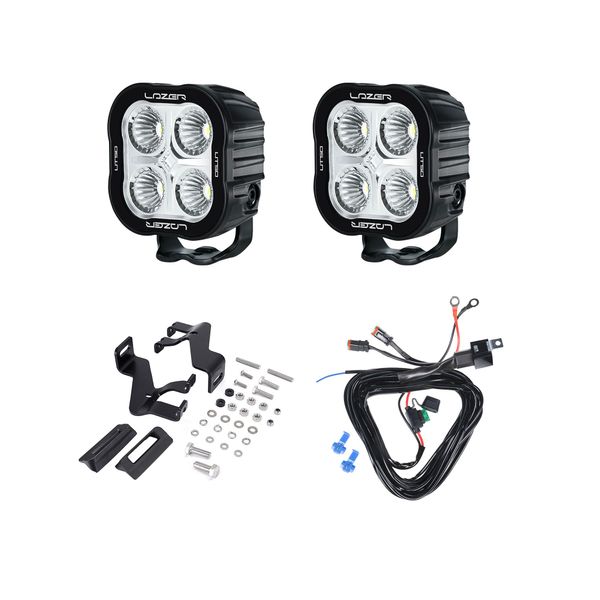 Kiinnikesarja Lazer A-Pillar Holder, Toyota Land Cruiser 250 (2024+), Kiinnikesarja + 2 kpl Lazer Utility-50