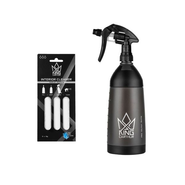 Sisätilojen puhdistusaine King Carthur Interior Cleaner Tablet, 3 kpl, Pesuainetabletit + Sumutinpullo