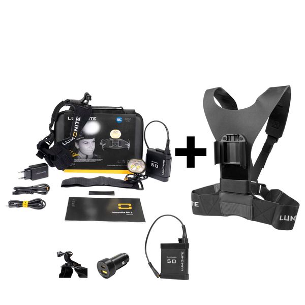 Pannlampa LUMONITE Air (v.2) - 2489 lm / Laddbar, PREMIUM-paket