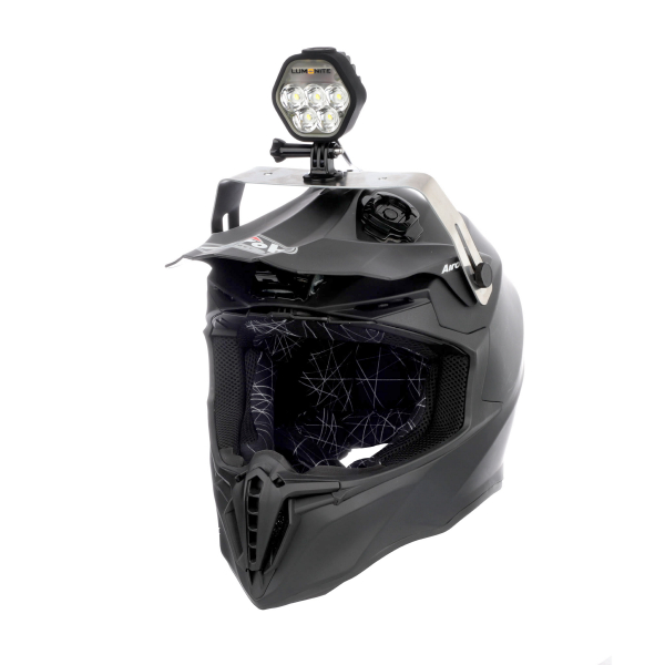 Enduro Hjälmpaket LUMONITE Navigator2 - 4195 lm / Laddbar, 1 x Lampa & batteri + hjälmfäste (4195 lm)