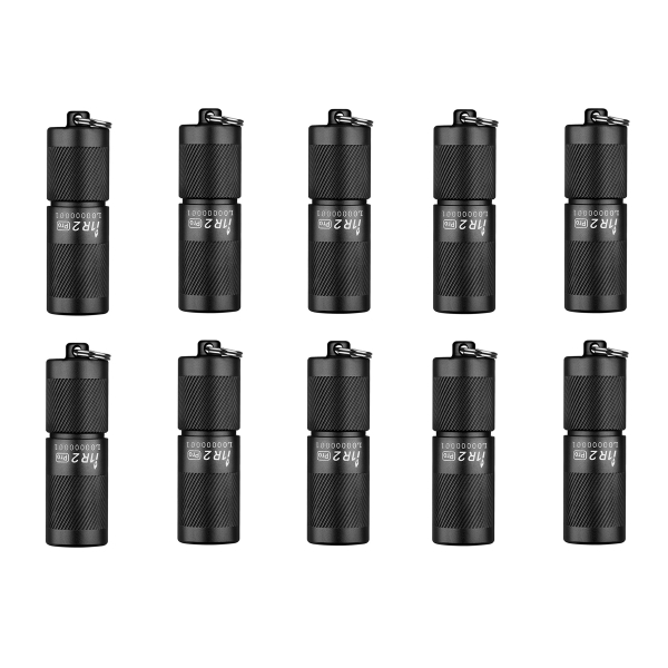 Nøkkelringlykt OLIGHT i1R 2 Pro - 180 lm / 51 mm / Oppladbar, Svart, 10 stk
