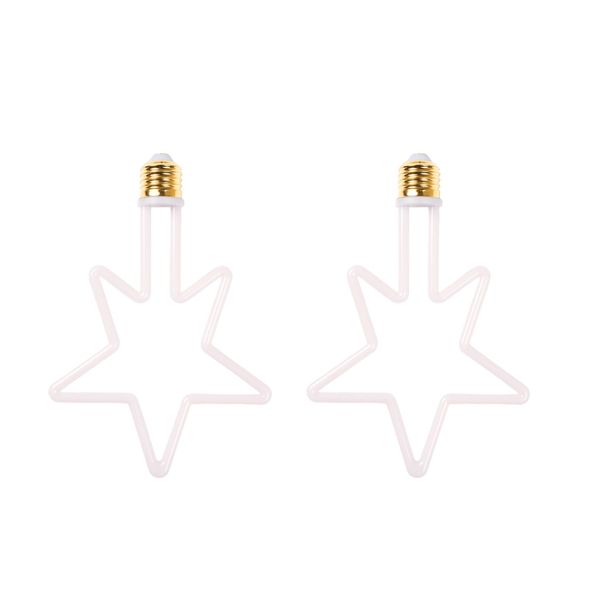 LED-lampa AGGE Carnival E27, 8W, Star, 2 st