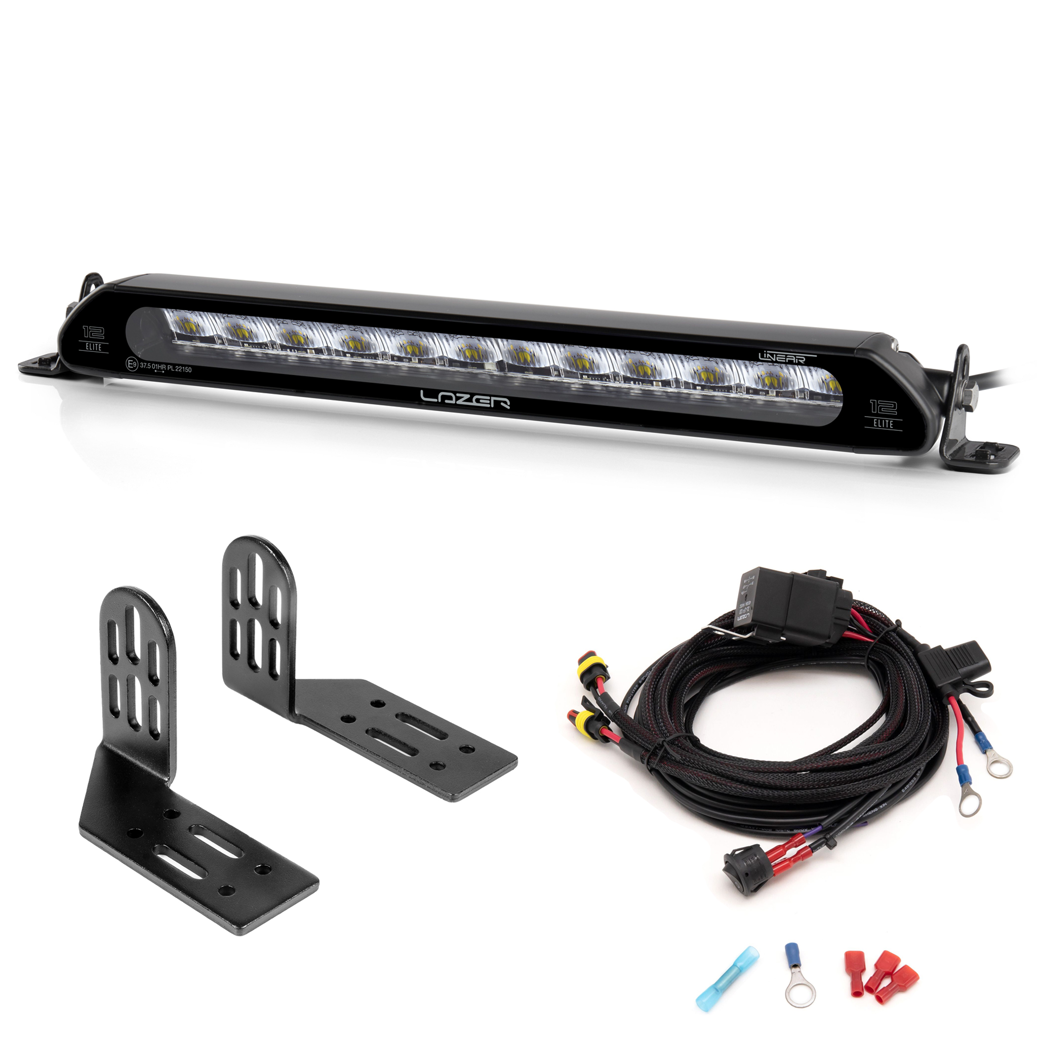 Extraljus Lazer Linear 12 Elite - Rak / 38 cm / 84W, 1 st - Komplett paket