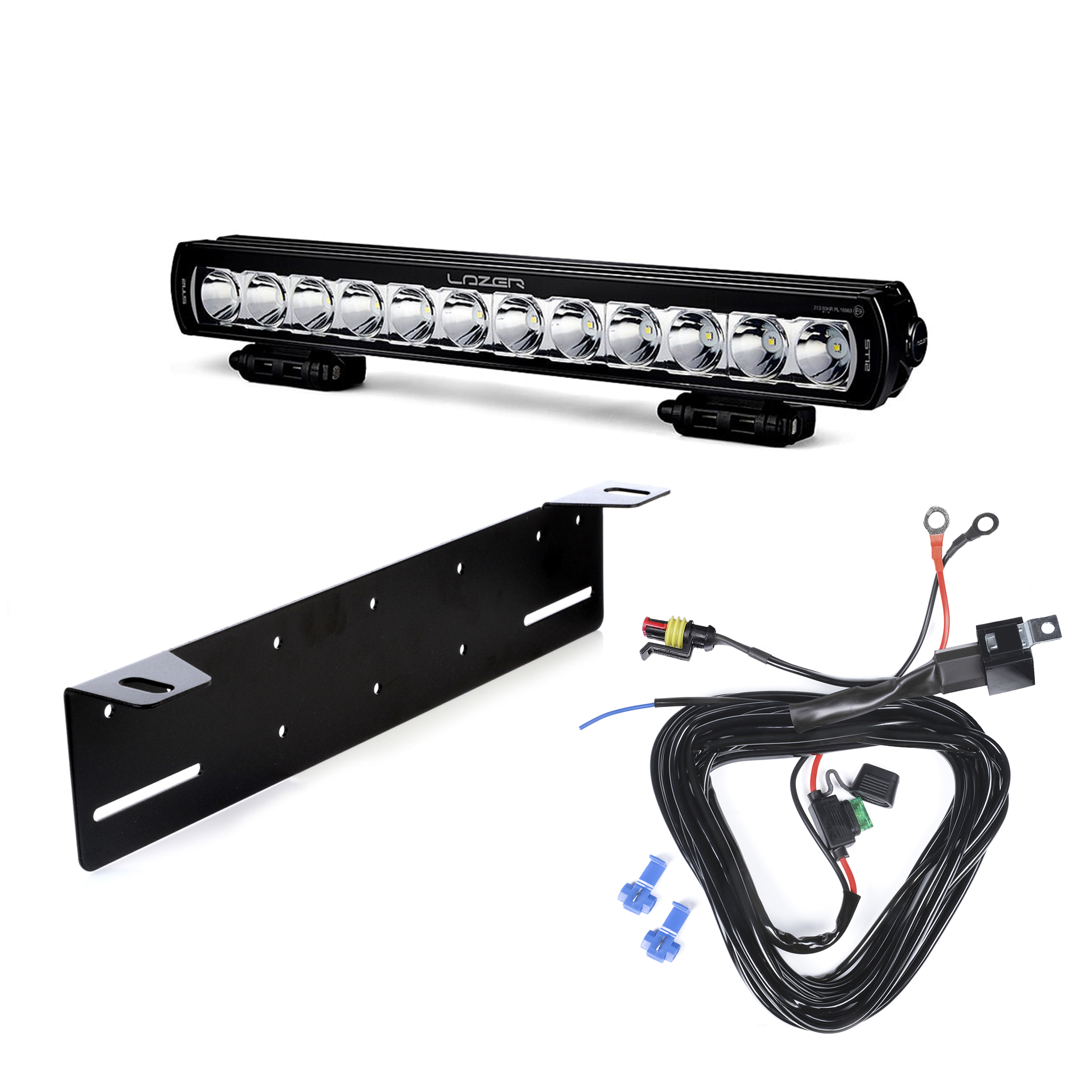 Led bar Lazer ST12 Evolution - Straight / 52 cm / 144W, 1 pc - Complete set afbeelding