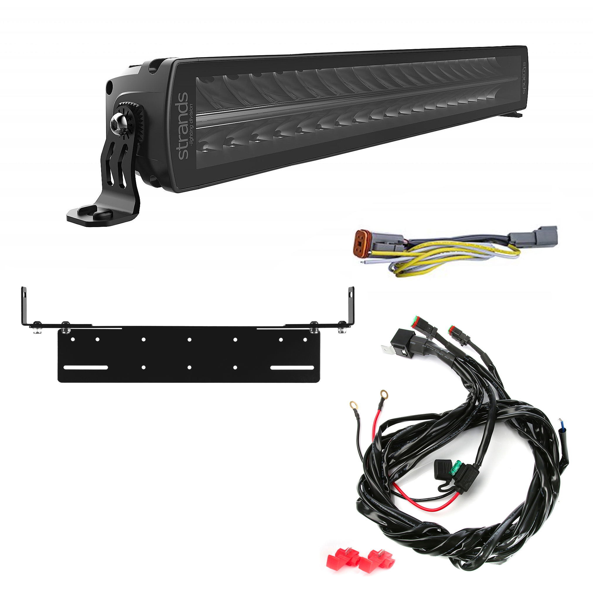 Extraljus Strands Siberia DR 22 - Rak / 56 cm / 91W, 1 st - Komplett paket med infälld montering