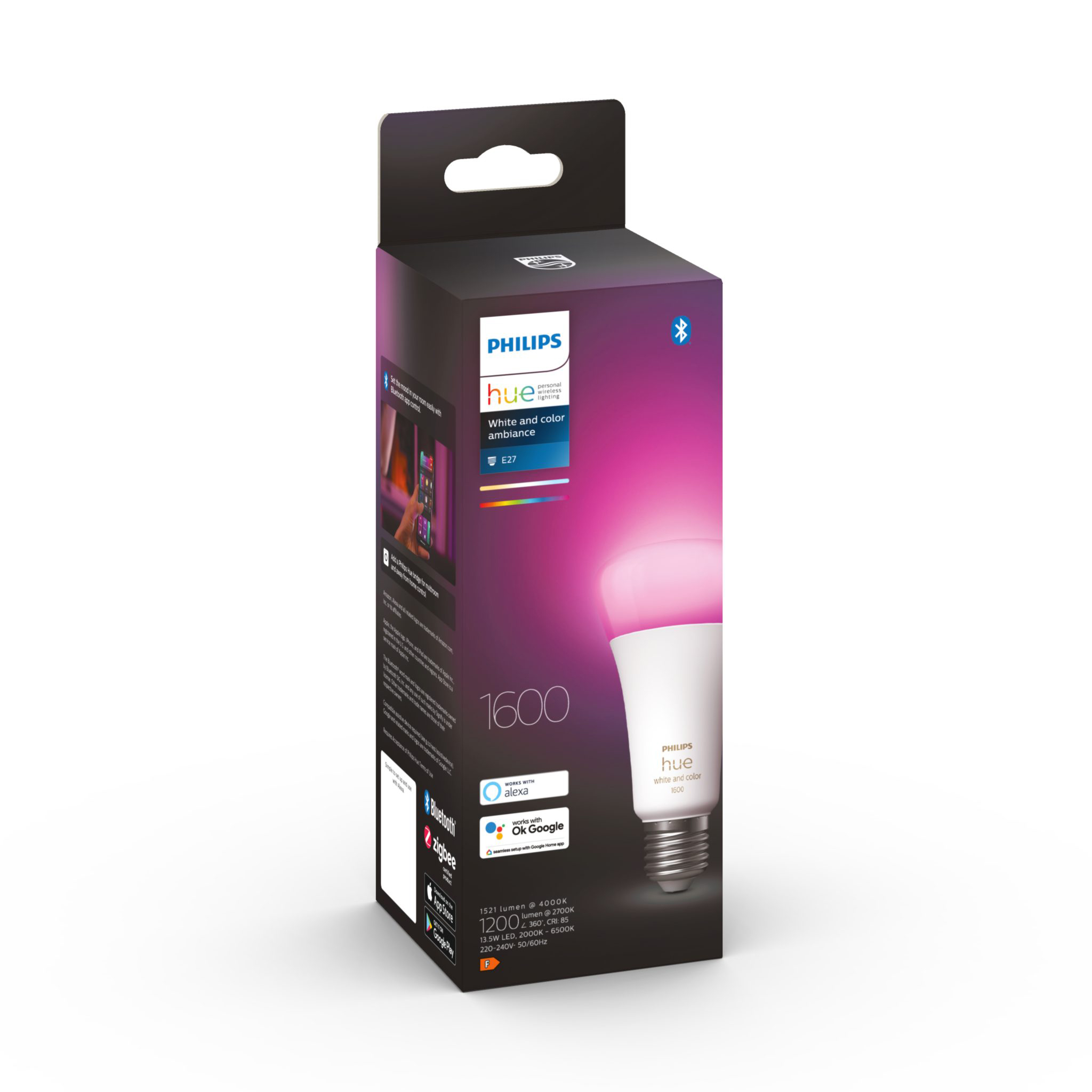 Led-älylamppu Philips Hue WCA, E27, 2000-6500K, 15W / 1600 lm / 1 kpl | Alk. 68,90 €