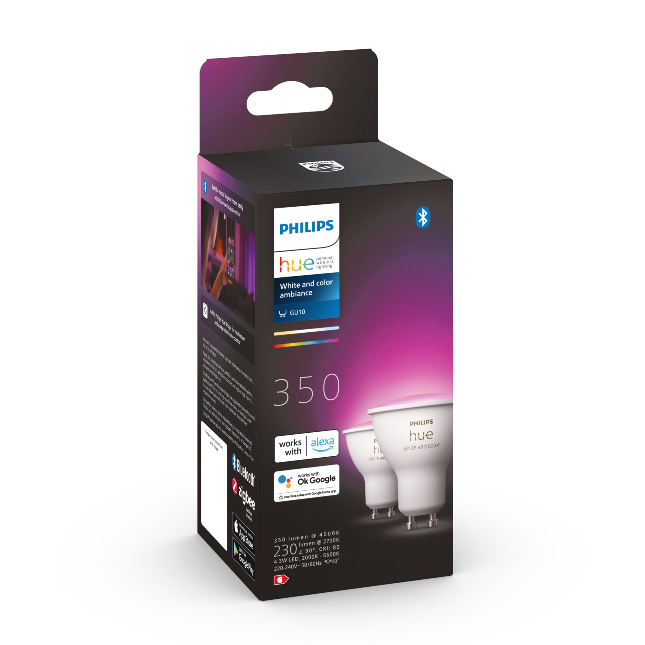 Led-Älylamppu Philips Hue Wca, Gu10, 2000-6500K,